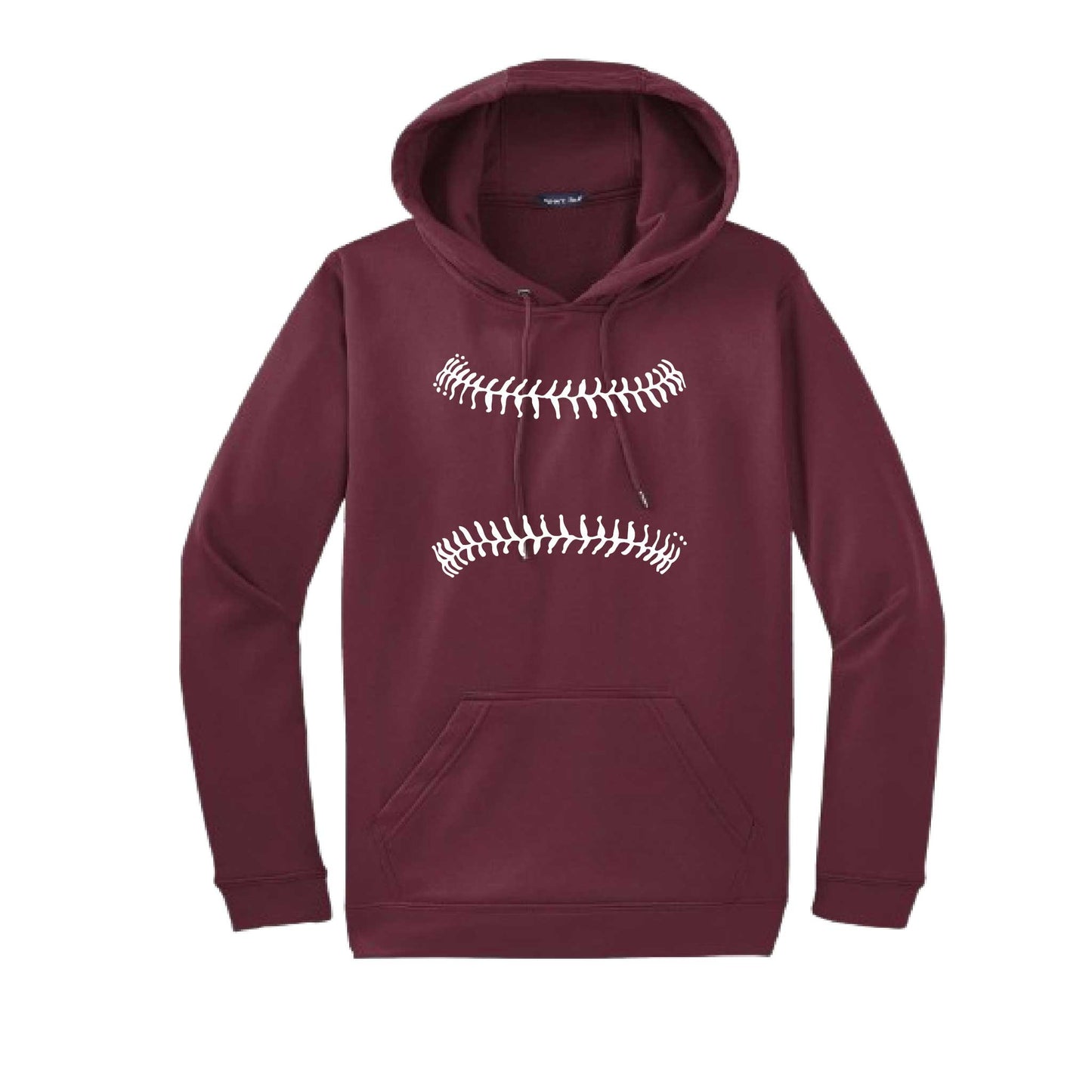 Baseball Stitches | Unisex Hoodie Athletic Baseball Sweatshirt | 50% Cotton/50% Polyester