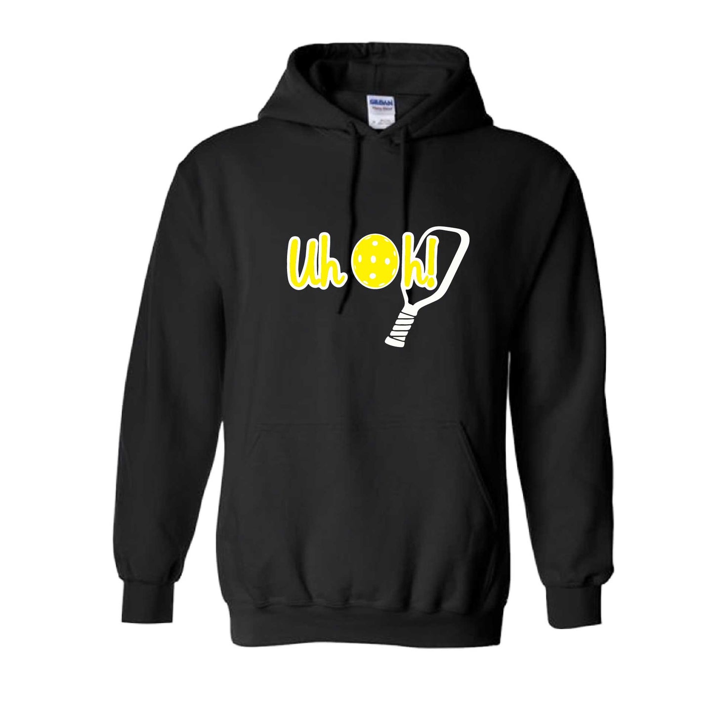 Uh Oh! | Unisex Hoodie Athletic Pickleball Sweatshirt | 50% Cotton/50% Polyester