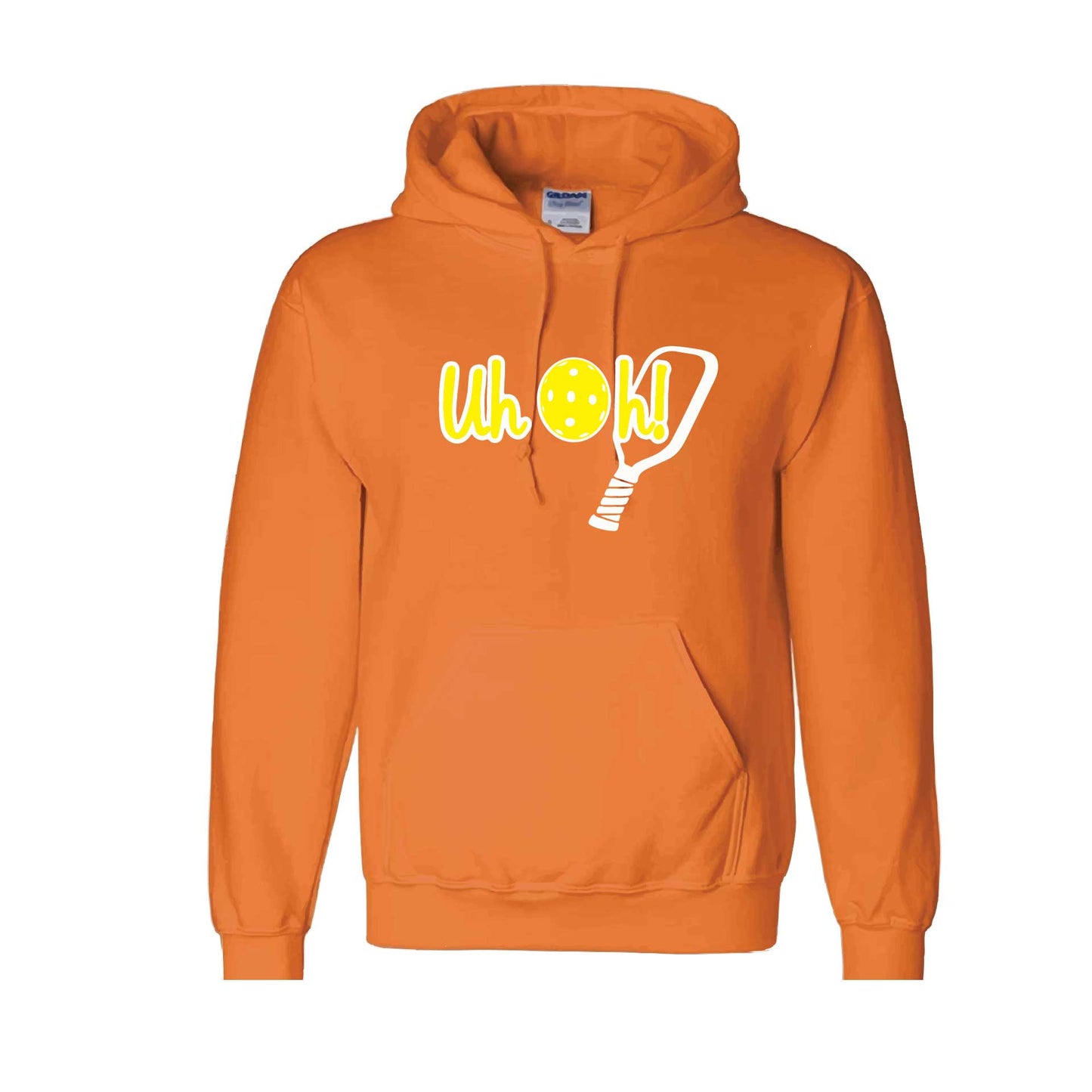 Uh Oh! | Unisex Hoodie Athletic Pickleball Sweatshirt | 50% Cotton/50% Polyester