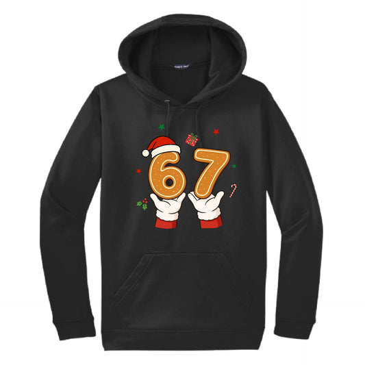 67 Christmas | Unisex Hoodie Athletic Sweatshirt | 50% Cotton/50% Polyester
