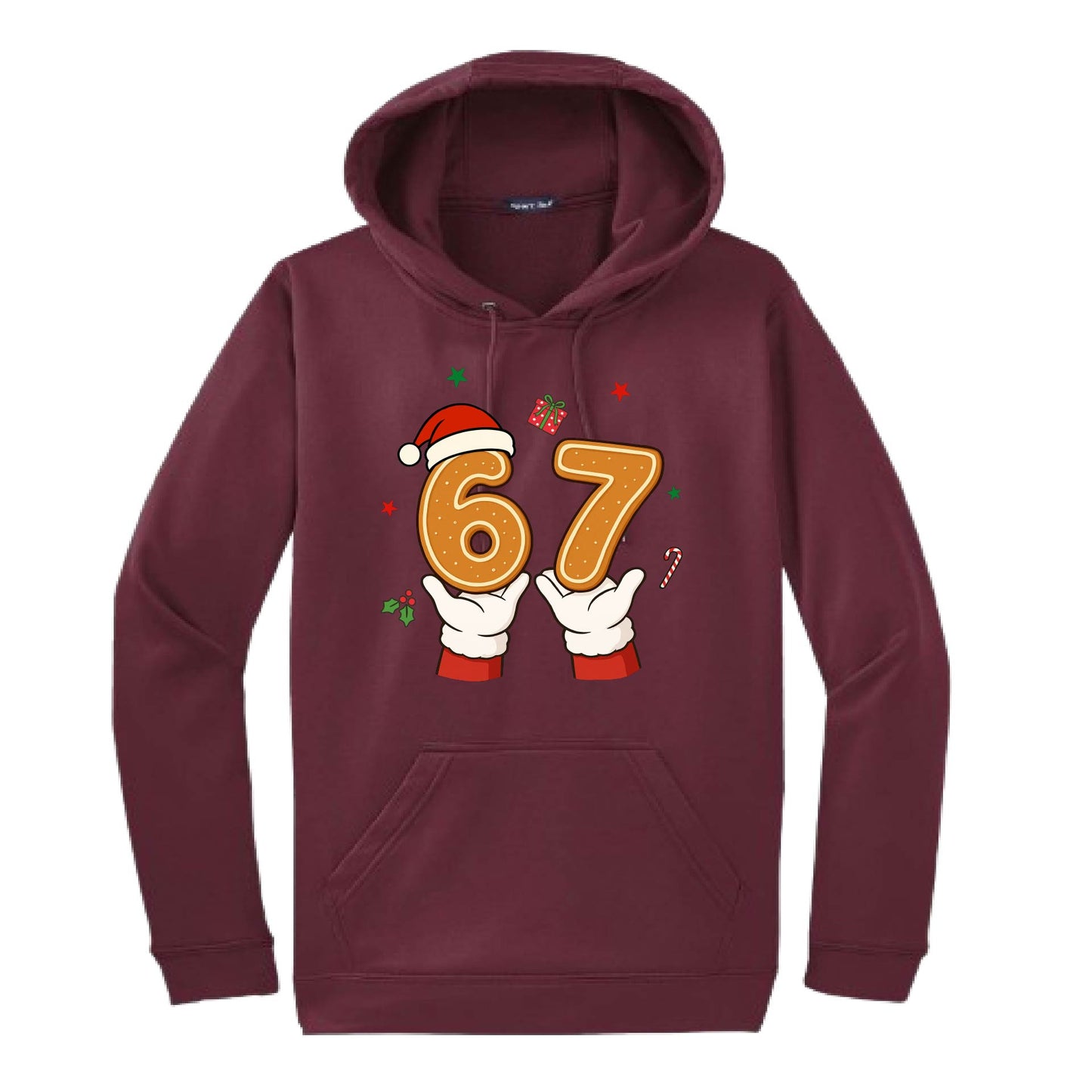 67 Christmas | Unisex Hoodie Athletic Sweatshirt | 50% Cotton/50% Polyester