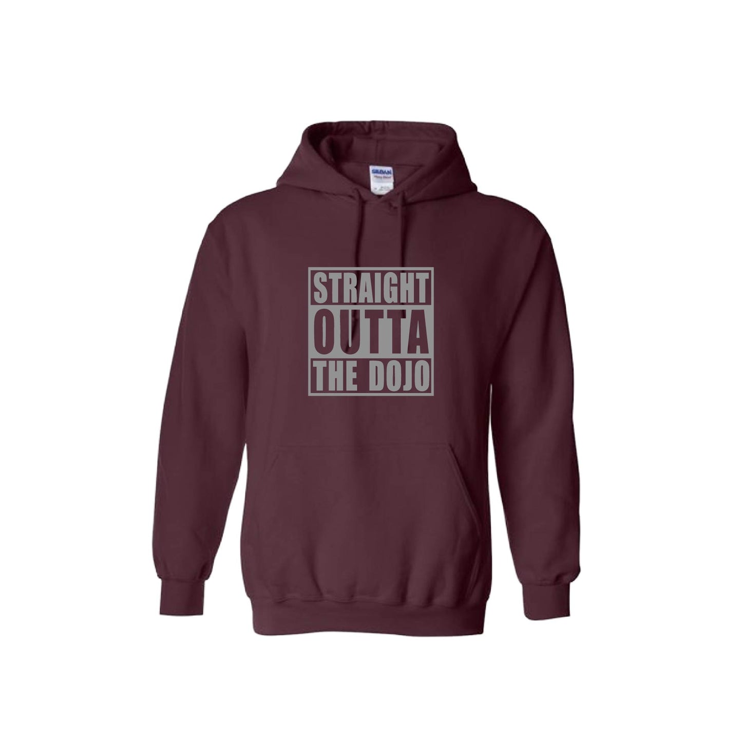 Straight Otta the Dojo | Unisex Hoodie Athletic Karate Sweatshirt | 50% Cotton/50% Polyester