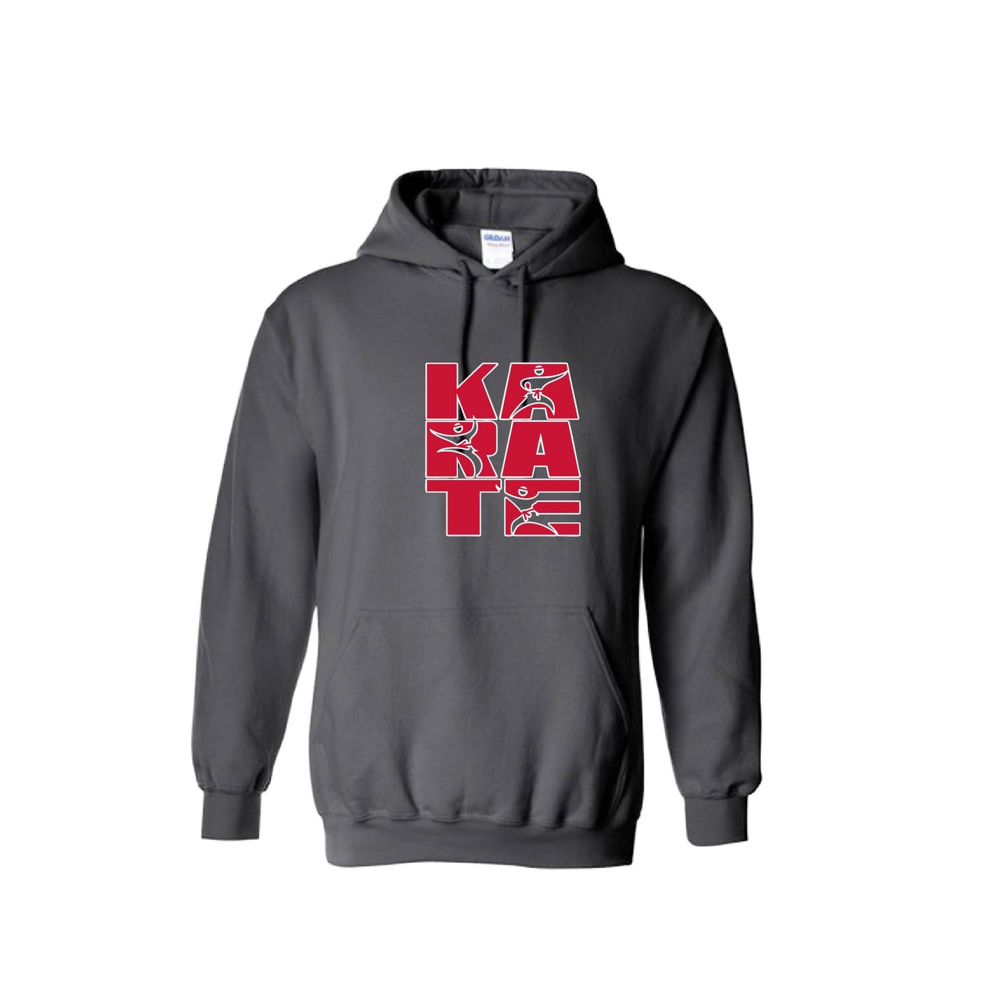 Karate Stacked | Unisex Hoodie Athletic Karate Sweatshirt | 50% Cotton/50% Polyester