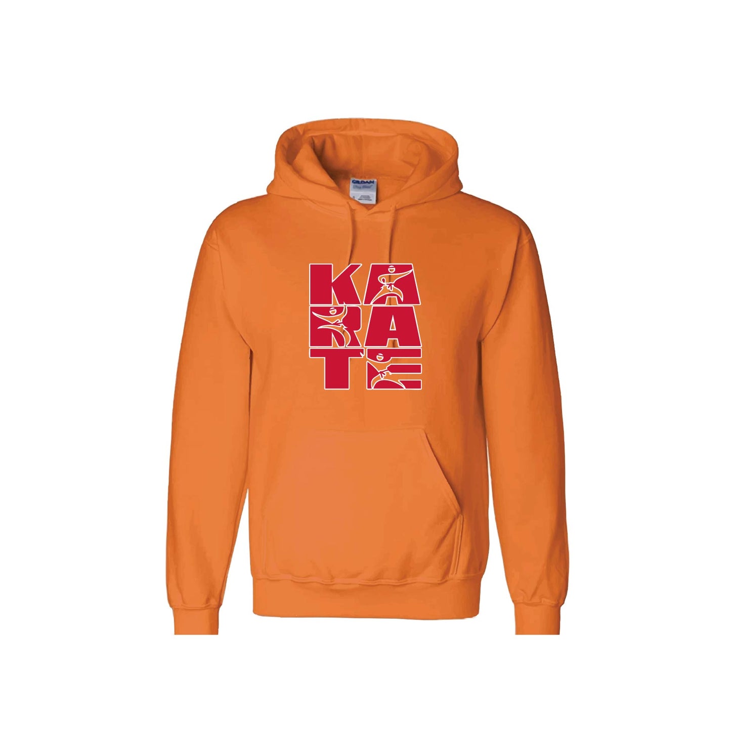 Karate Stacked | Unisex Hoodie Athletic Karate Sweatshirt | 50% Cotton/50% Polyester