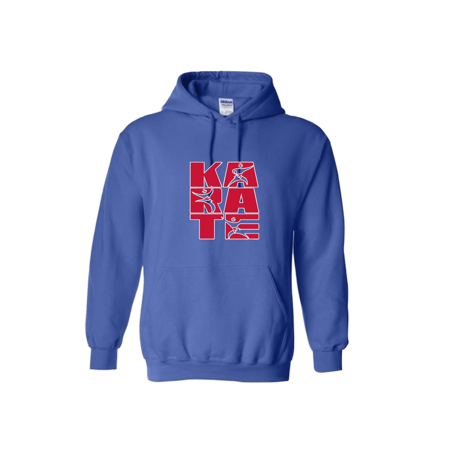 Karate Stacked | Unisex Hoodie Athletic Karate Sweatshirt | 50% Cotton/50% Polyester