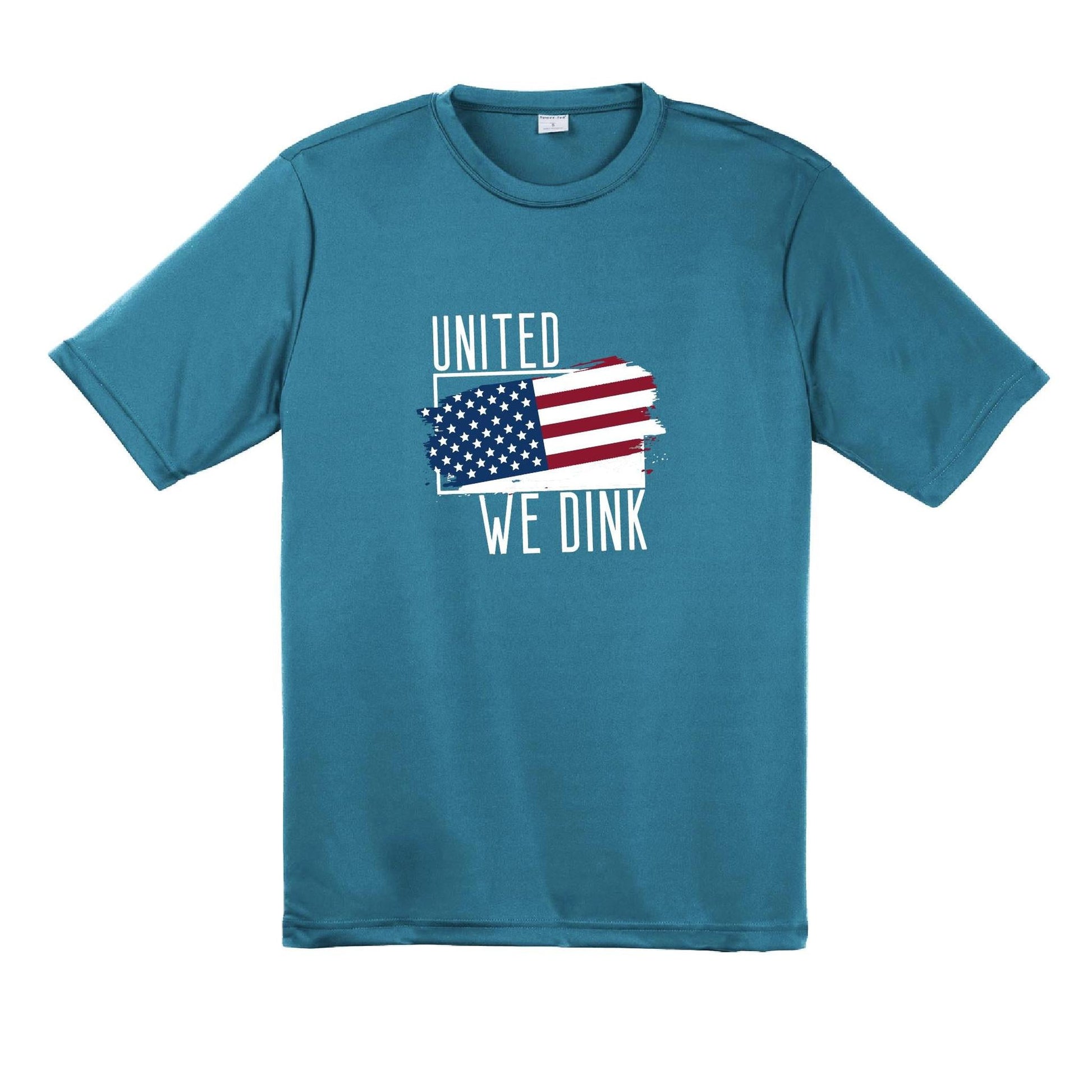 United We Dink | Men's Short Sleeve Athletic Performance T-Shirt | 100% Polyester