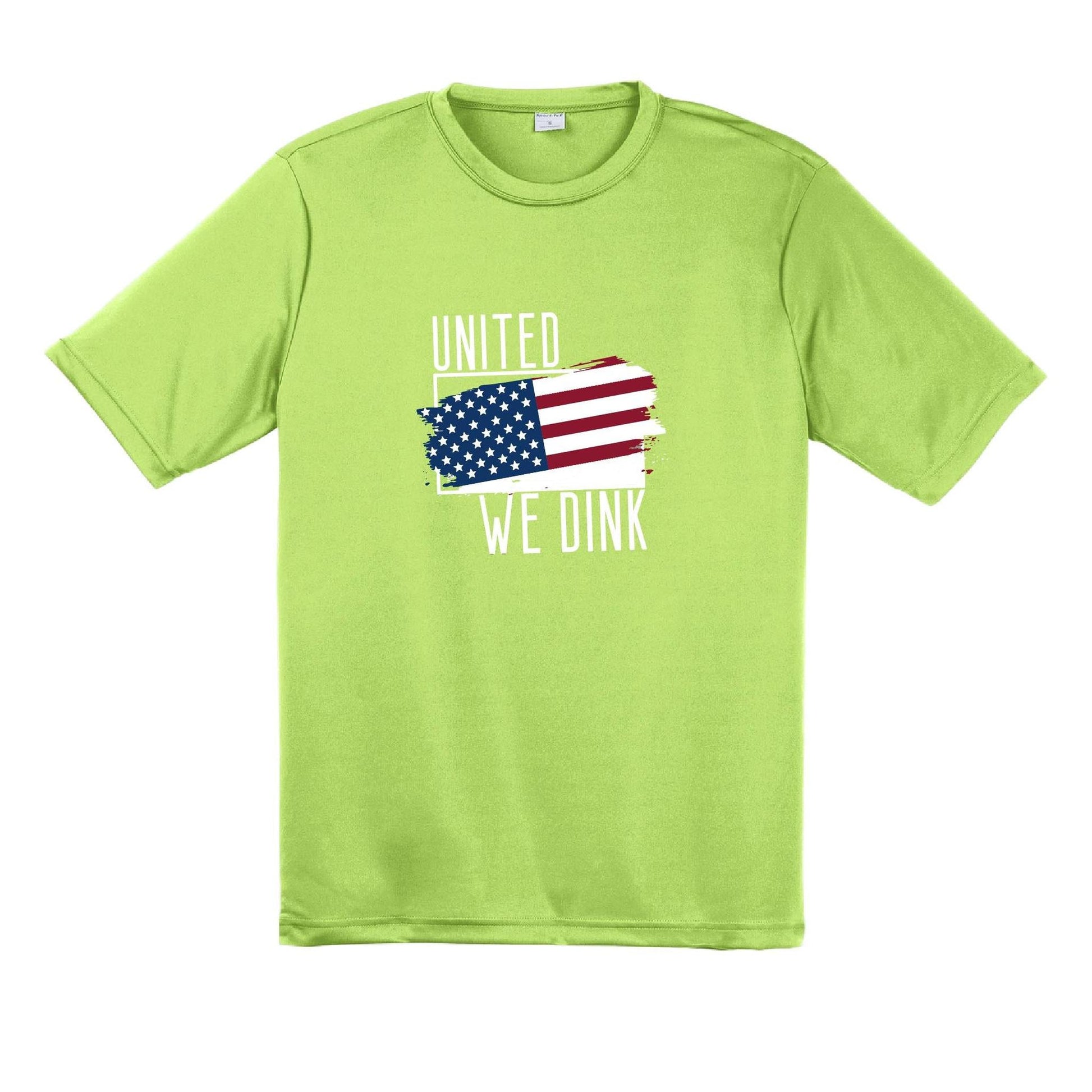 United We Dink | Men's Short Sleeve Athletic Performance T-Shirt | 100% Polyester