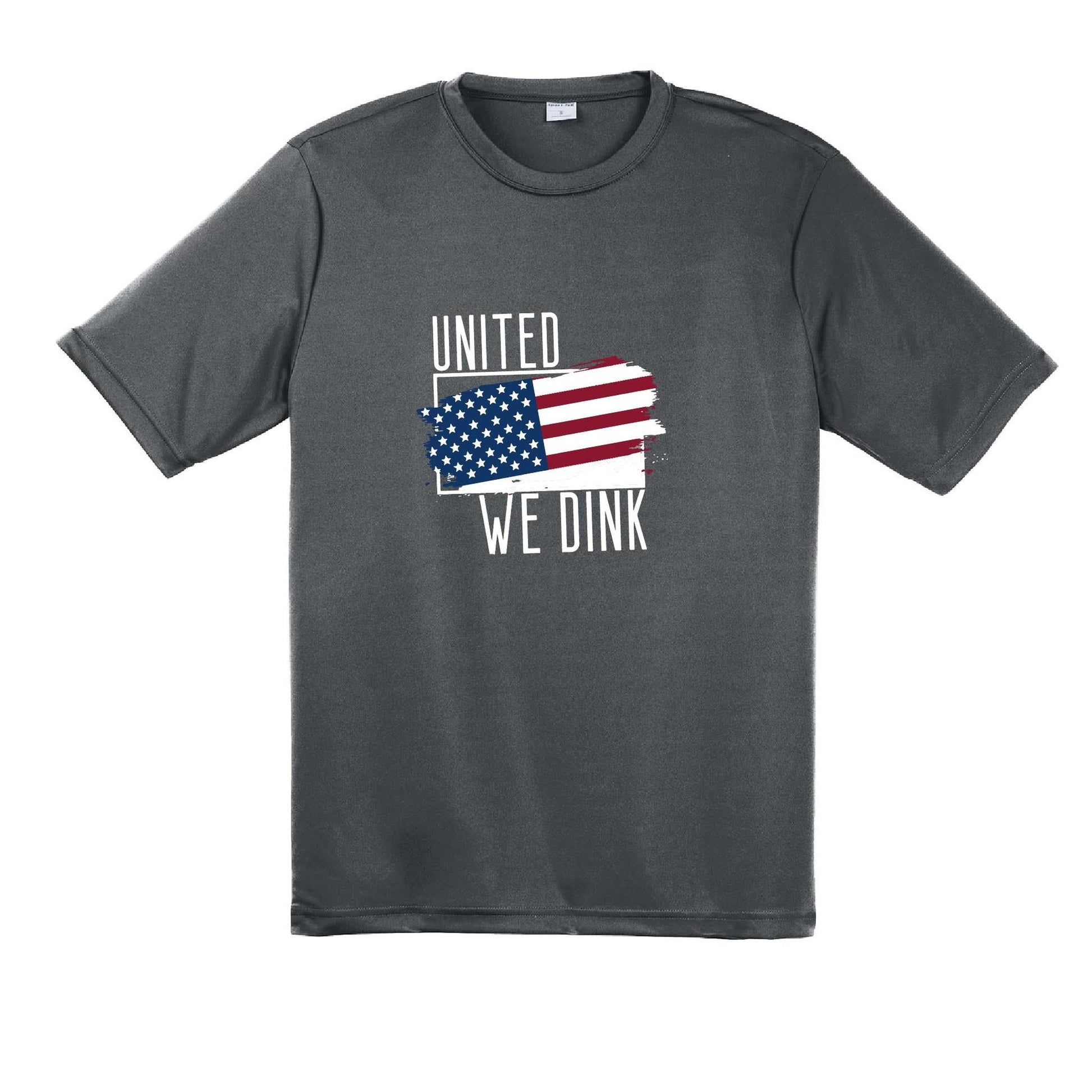 United We Dink | Men's Short Sleeve Athletic Performance T-Shirt | 100% Polyester