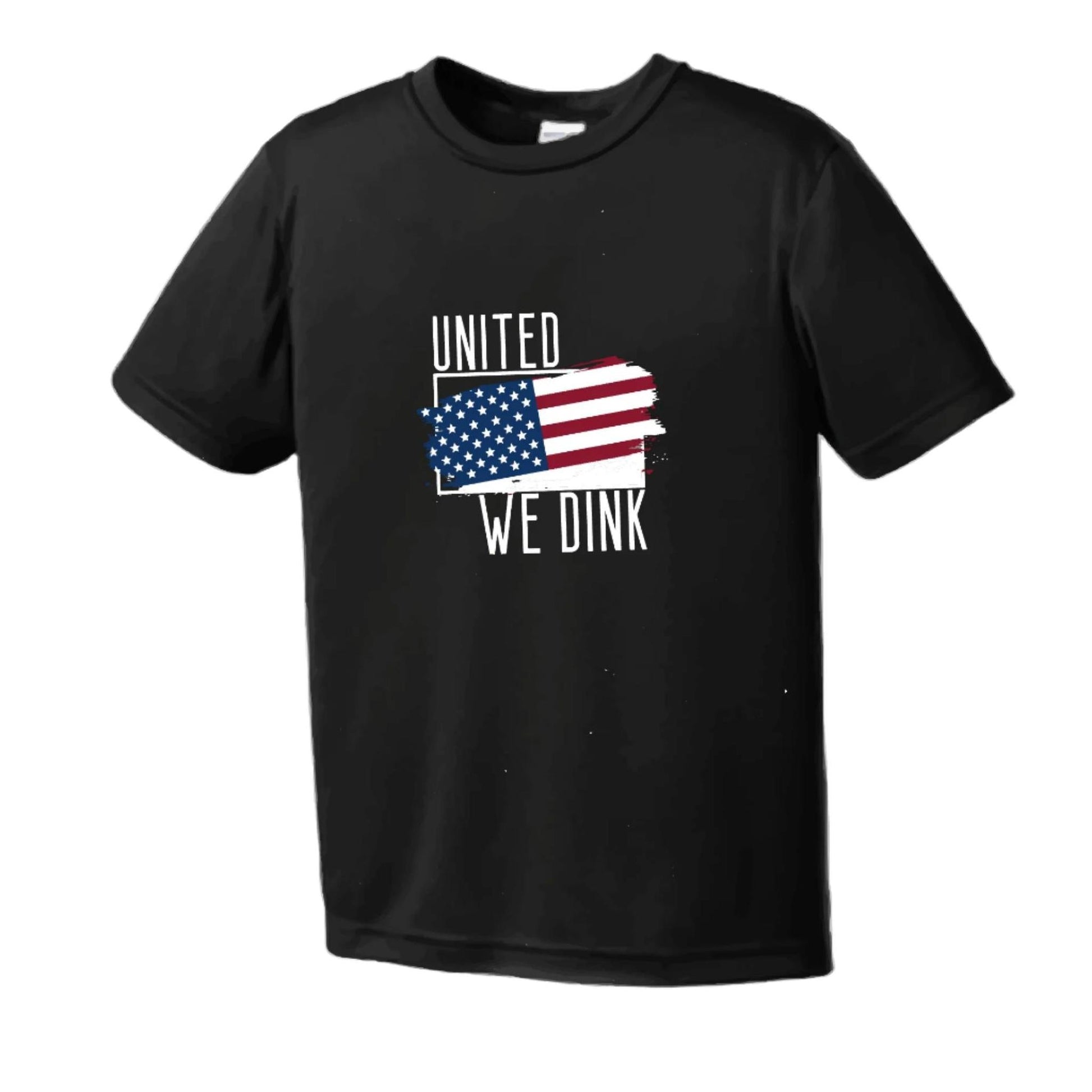 United We Dink | Men's Short Sleeve Athletic Performance T-Shirt | 100% Polyester