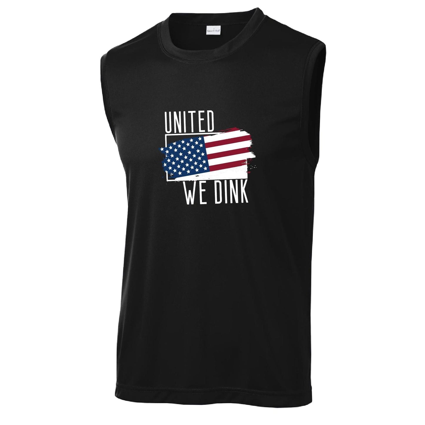 United We Dink | Men's Sleeveless Athletic Performance T-Shirt | 100% Polyester