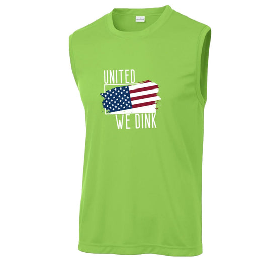 United We Dink | Men's Sleeveless Athletic Performance T-Shirt | 100% Polyester