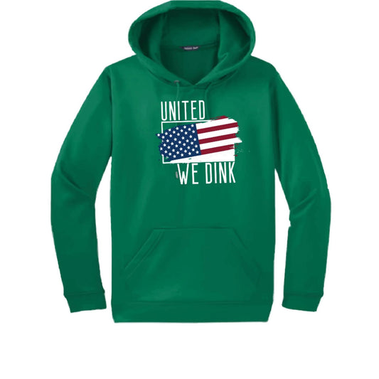 United We Dink | Unisex Hoodie Pickleball Sweatshirt | 50% Cotton 50% Polyester