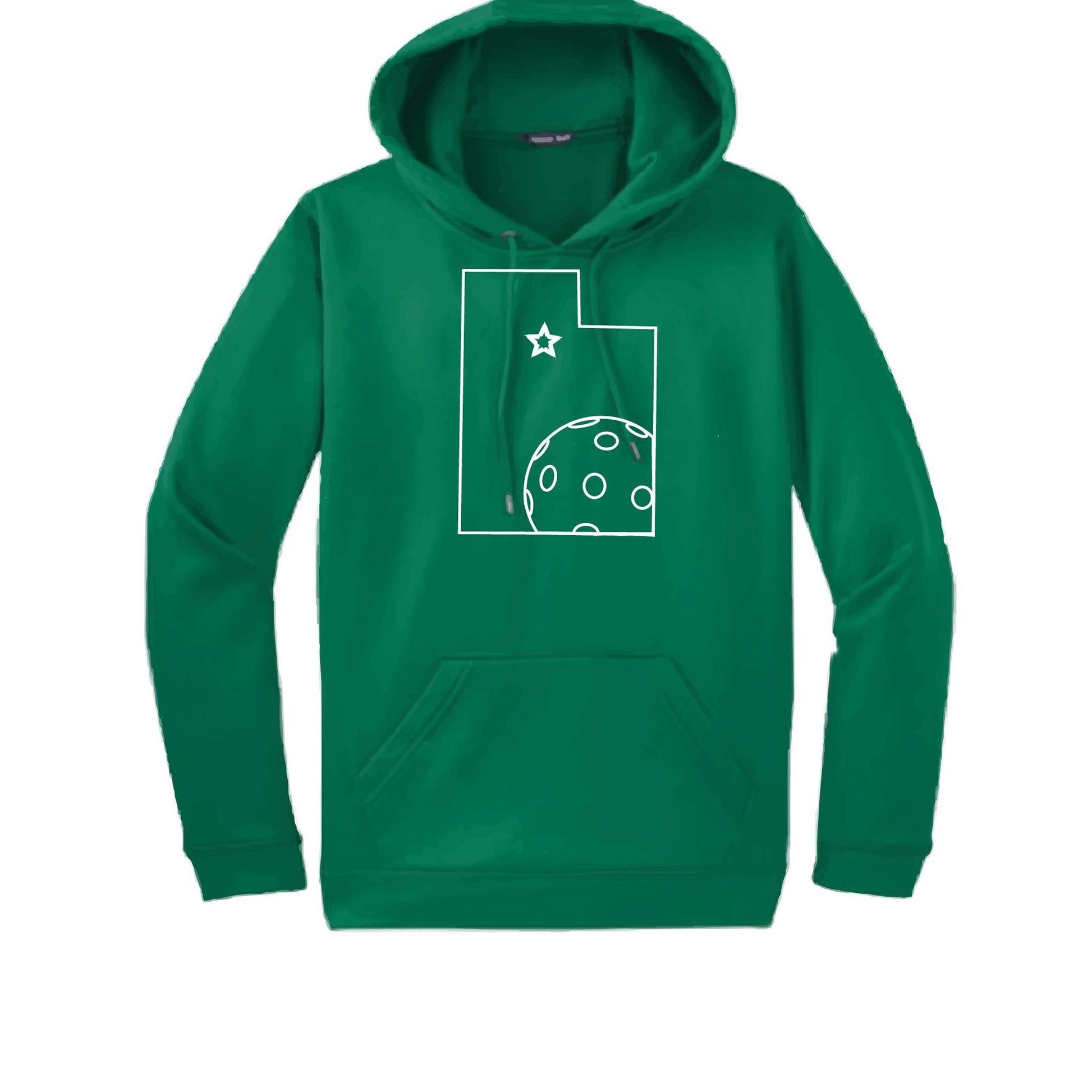 Utah With Pickleballs | Unisex Hoodie Pickleball Sweatshirt | 50% Cotton 50% Polyester