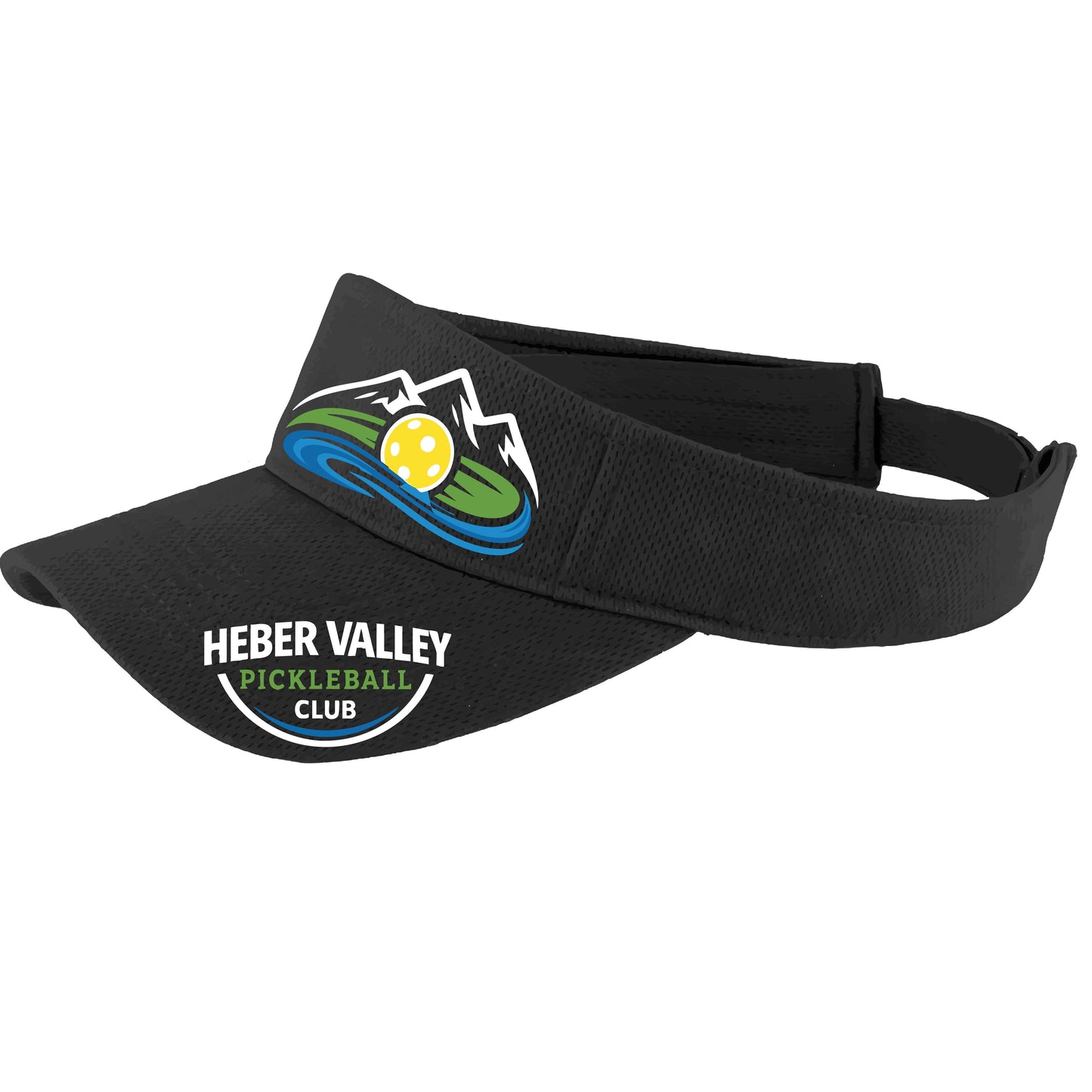 Heber Valley Pickleball Club | Pickleball Visors | Moisture Wicking 100% Polyester