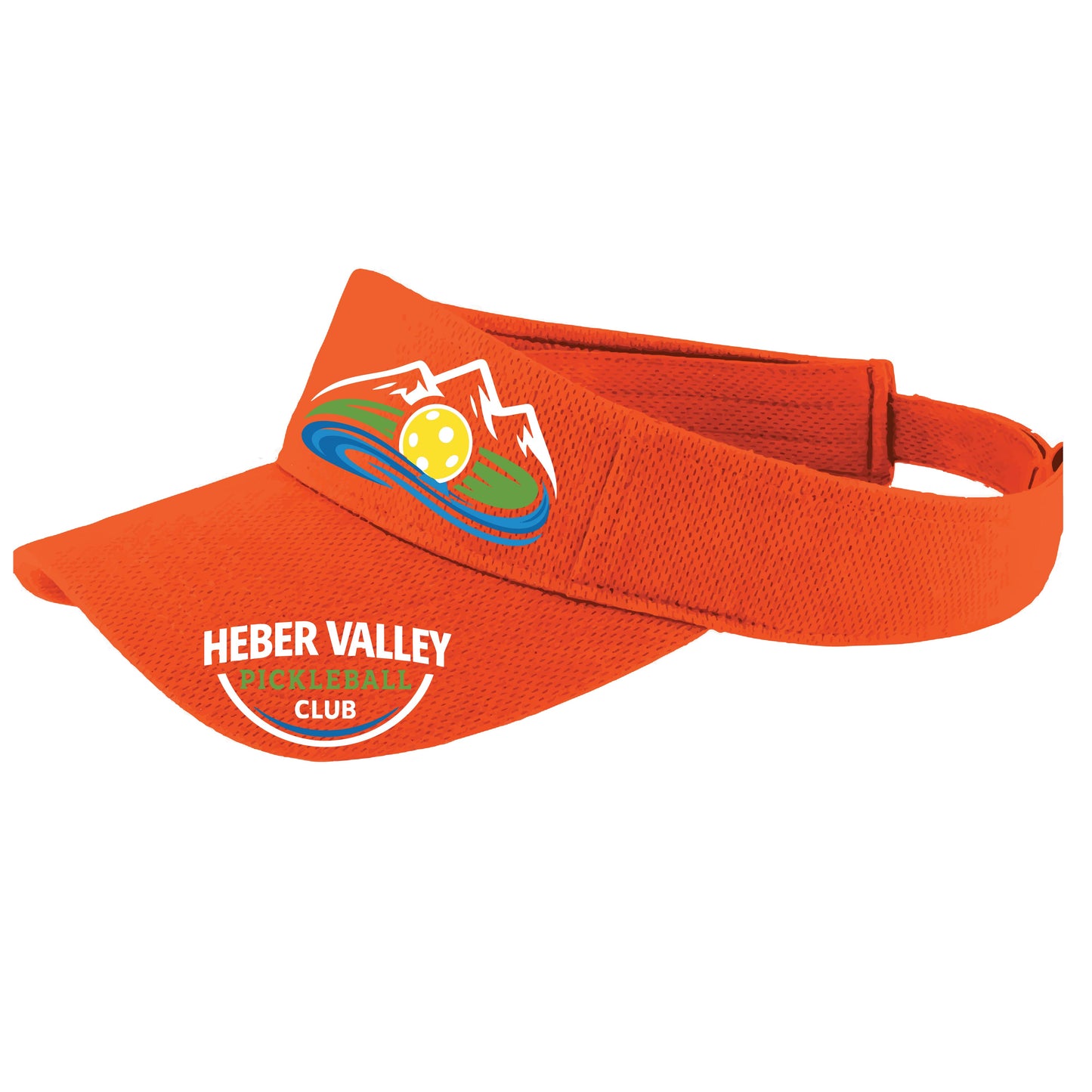 Heber Valley Pickleball Club | Pickleball Visors | Moisture Wicking 100% Polyester