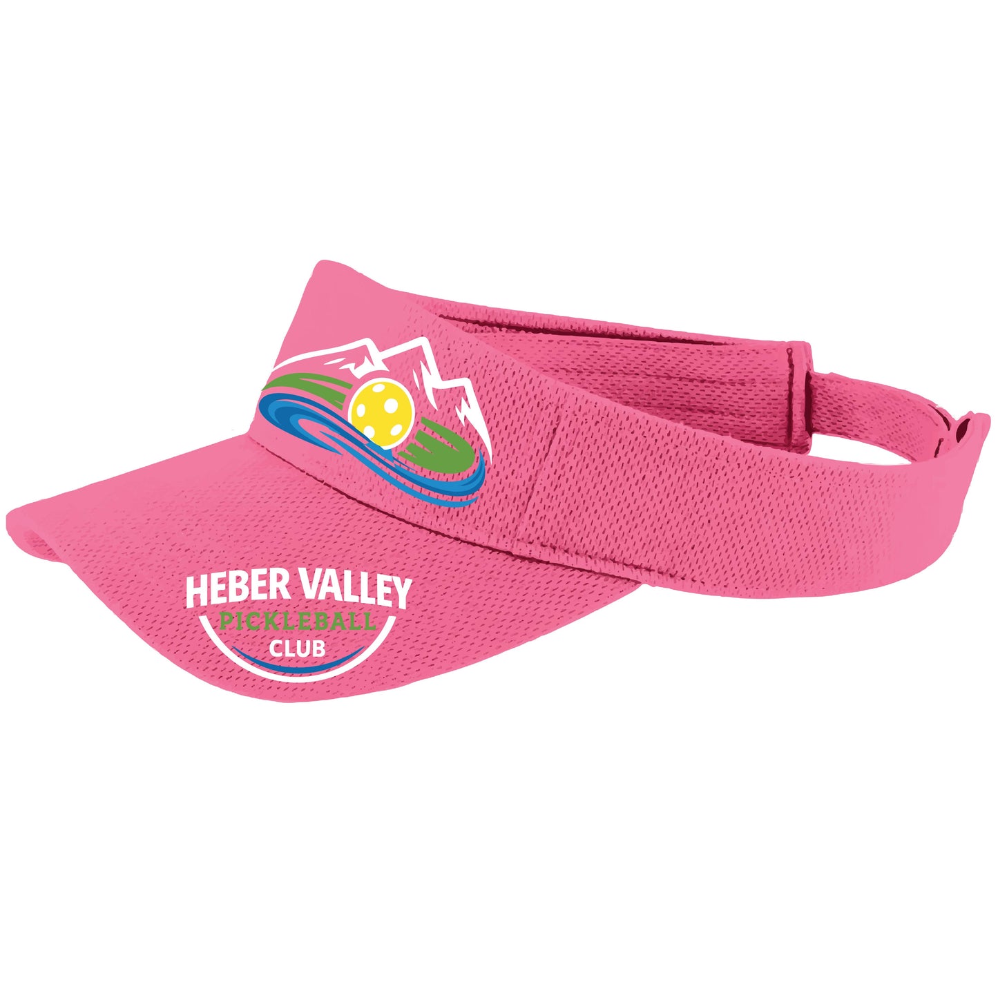 Heber Valley Pickleball Club | Pickleball Visors | Moisture Wicking 100% Polyester