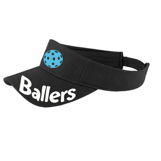 Ballers With Pickleballs (Customizable) | Pickleball Visors | Moisture Wicking 100% Polyester