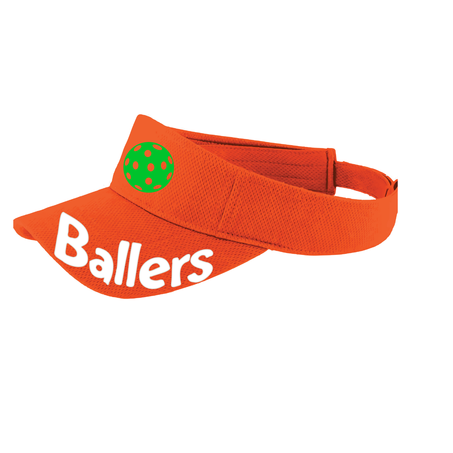 Ballers With Pickleballs (Customizable) | Pickleball Visors | Moisture Wicking 100% Polyester