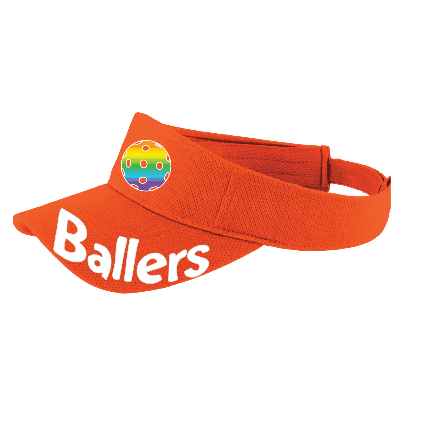 Ballers With Pickleballs (Customizable) | Pickleball Visors | Moisture Wicking 100% Polyester