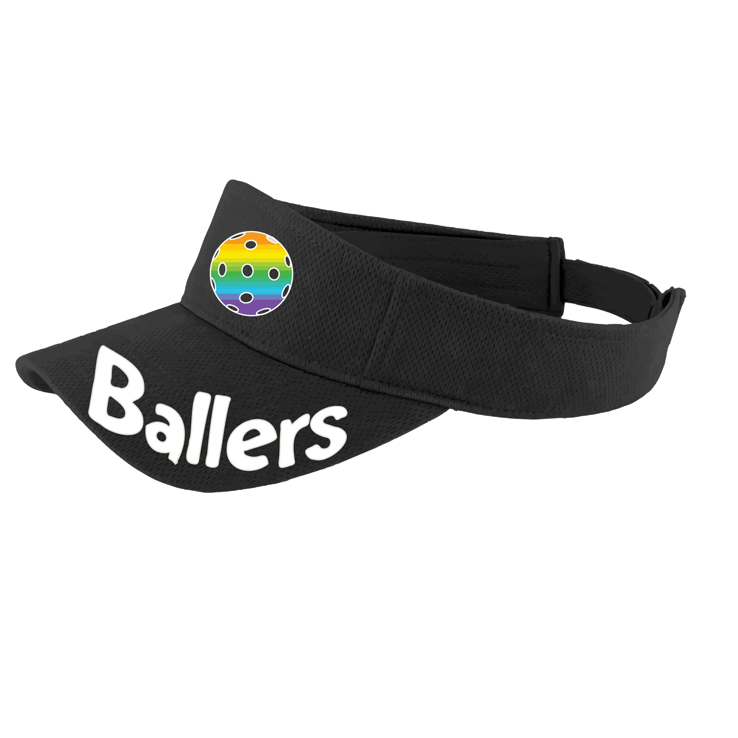 Ballers With Pickleballs (Customizable) | Pickleball Visors | Moisture Wicking 100% Polyester