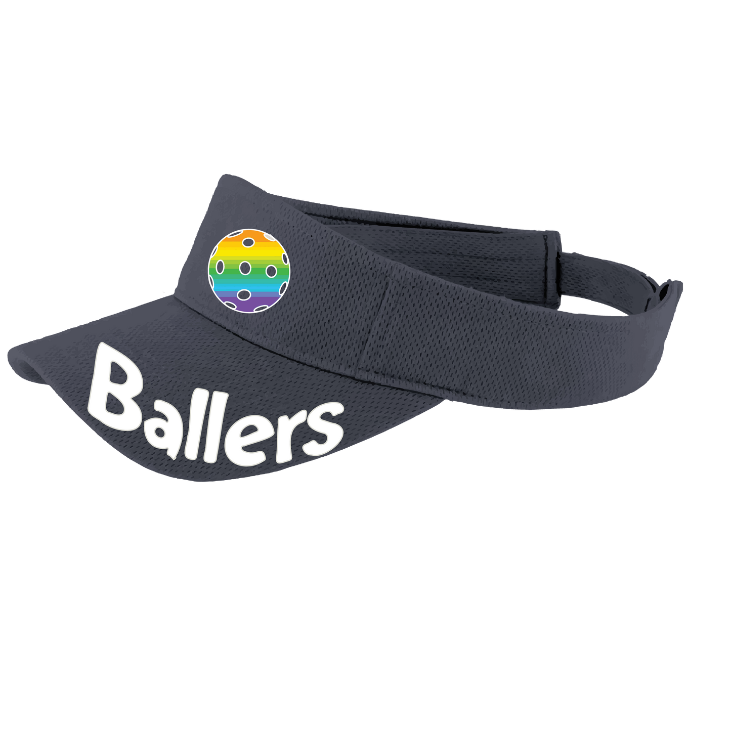 Ballers With Pickleballs (Customizable) | Pickleball Visors | Moisture Wicking 100% Polyester