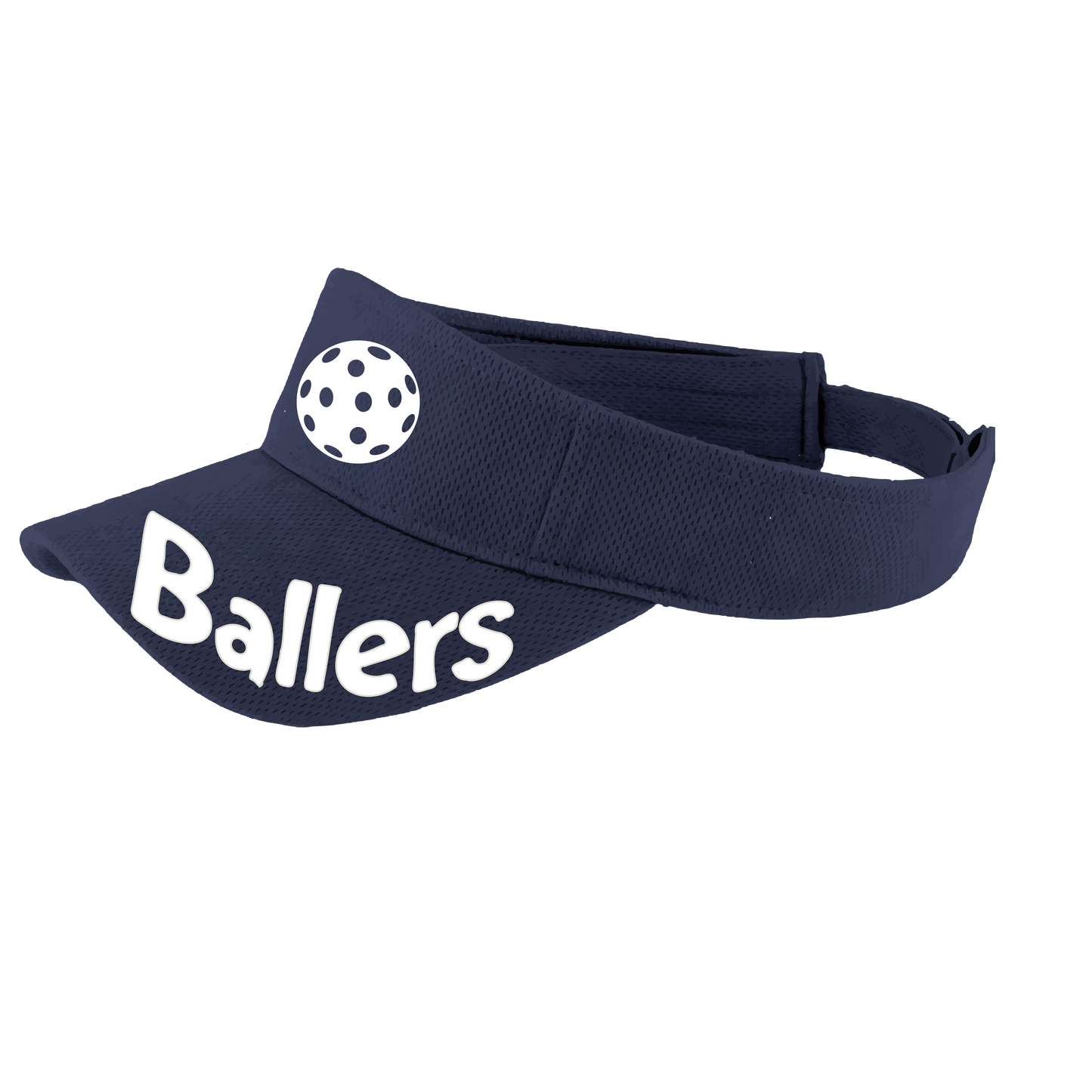 Ballers With Pickleballs (Customizable) | Pickleball Visors | Moisture Wicking 100% Polyester