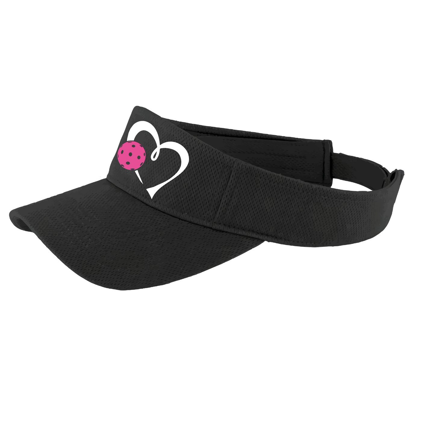 Love Pickleball (Pink) Customizable | Pickleball Visors | Moisture Wicking 100% Polyester