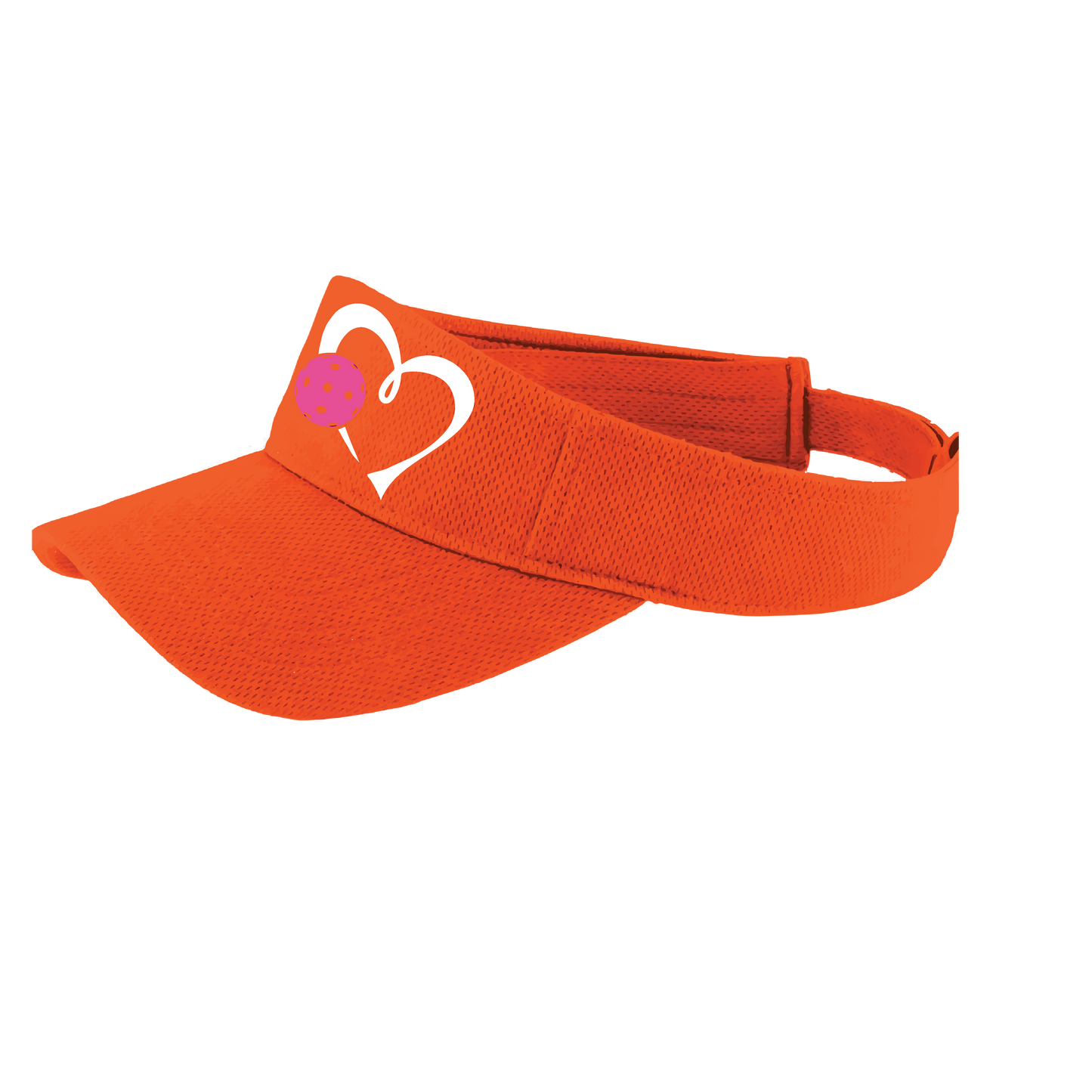 Love Pickleball (Pink) Customizable | Pickleball Visors | Moisture Wicking 100% Polyester