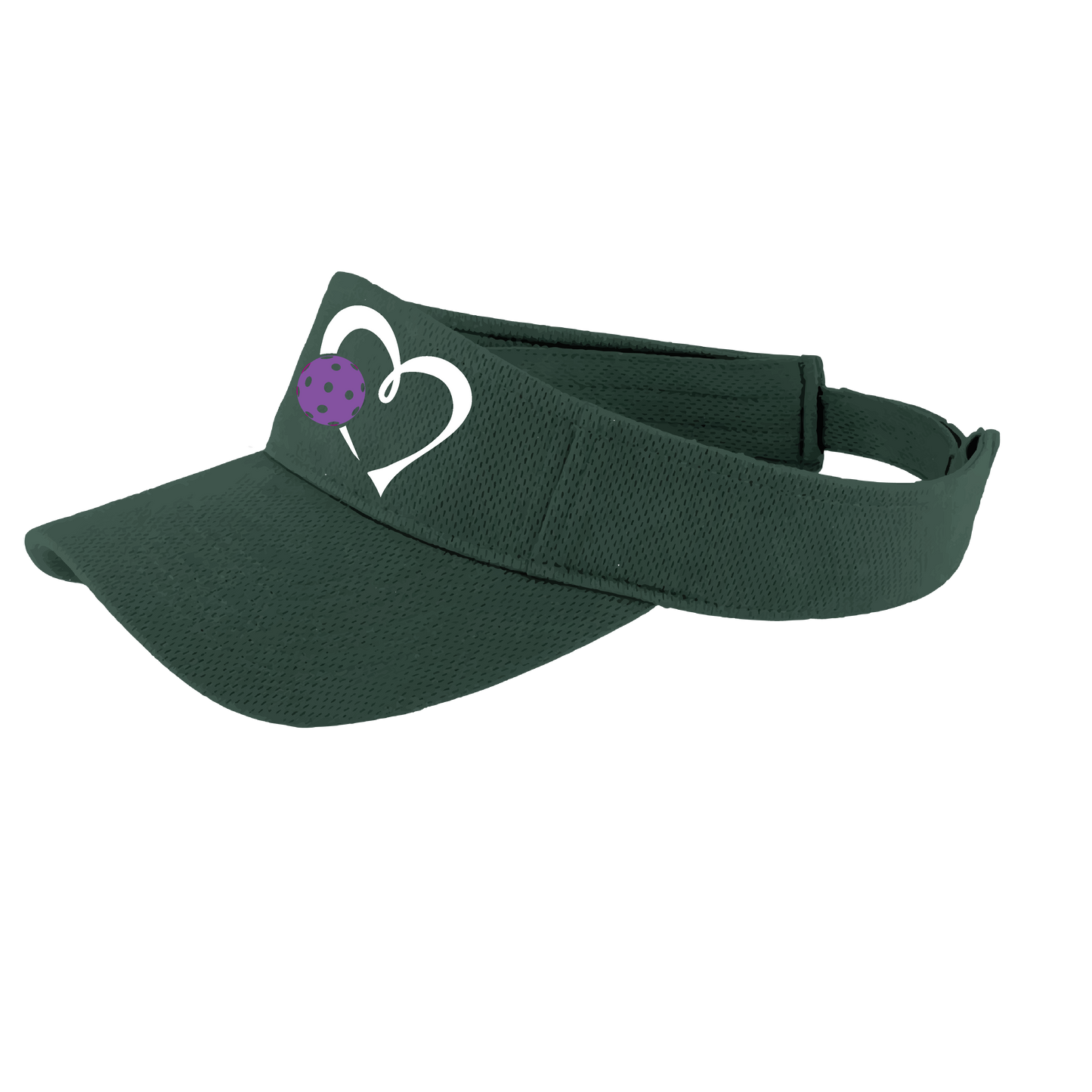 Love Pickleball (Purple) Customizable | Pickleball Visors | Moisture Wicking 100% Polyester