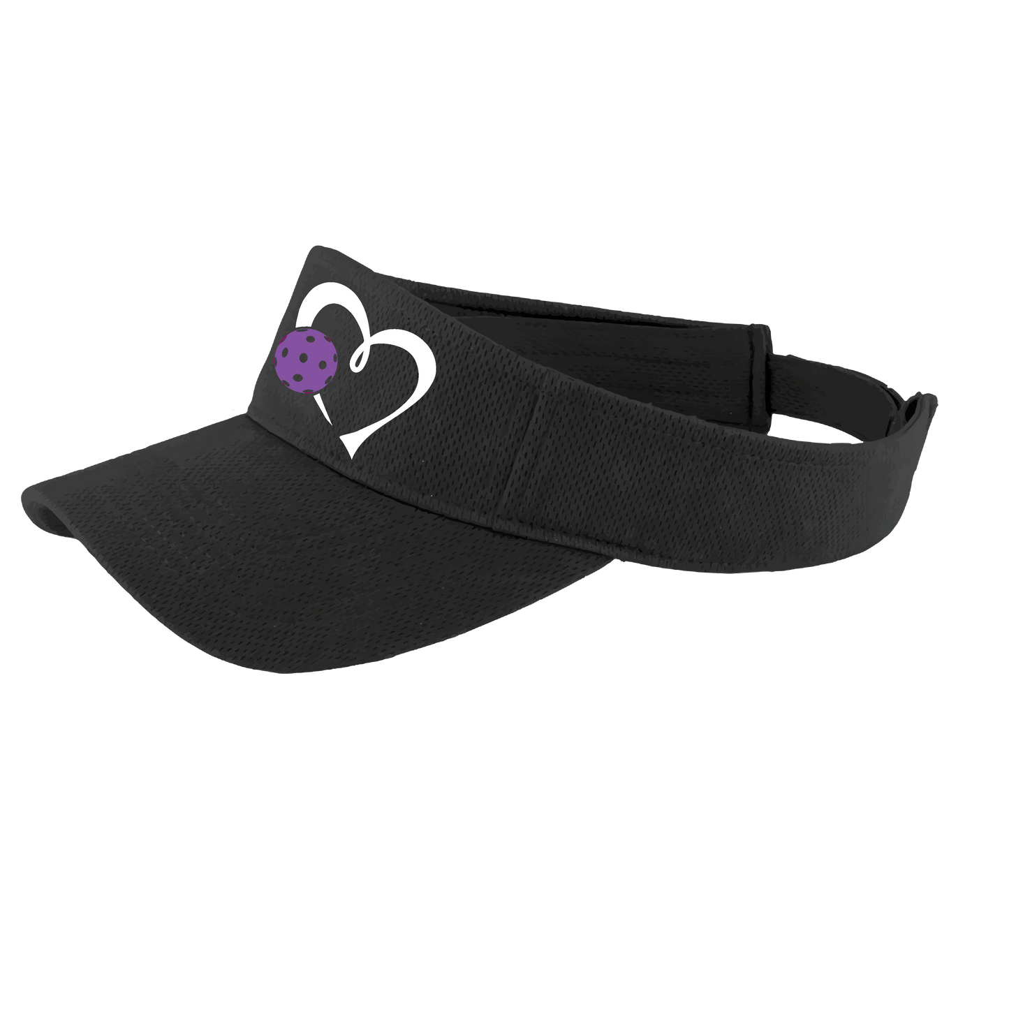 Love Pickleball (Purple) Customizable | Pickleball Visors | Moisture Wicking 100% Polyester