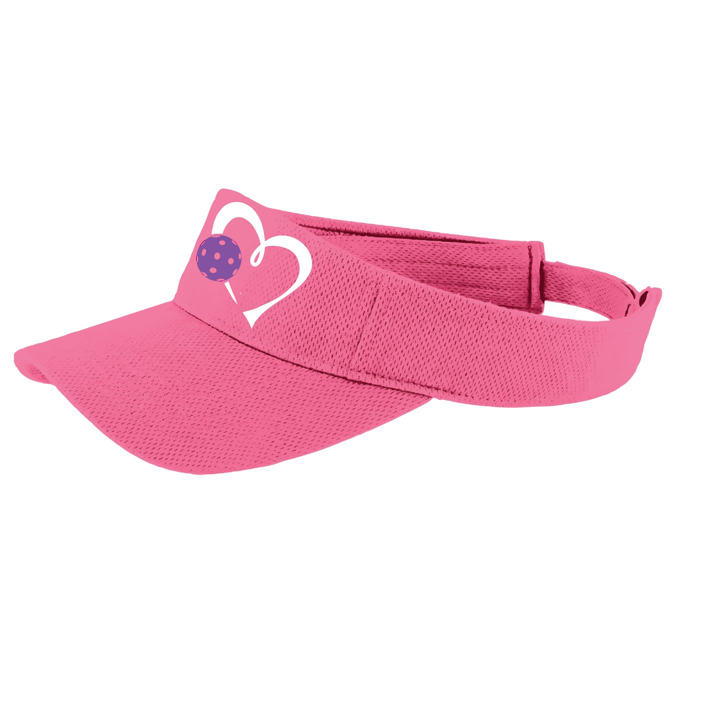 Love Pickleball (Purple) Customizable | Pickleball Visors | Moisture Wicking 100% Polyester