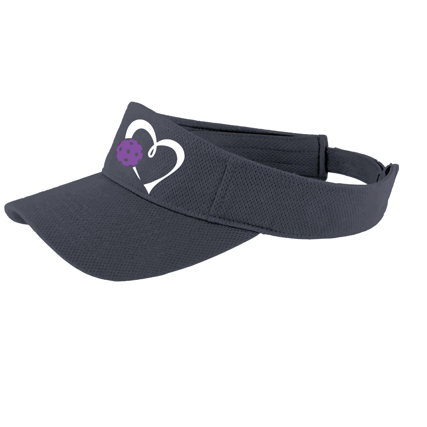 Love Pickleball (Purple) Customizable | Pickleball Visors | Moisture Wicking 100% Polyester