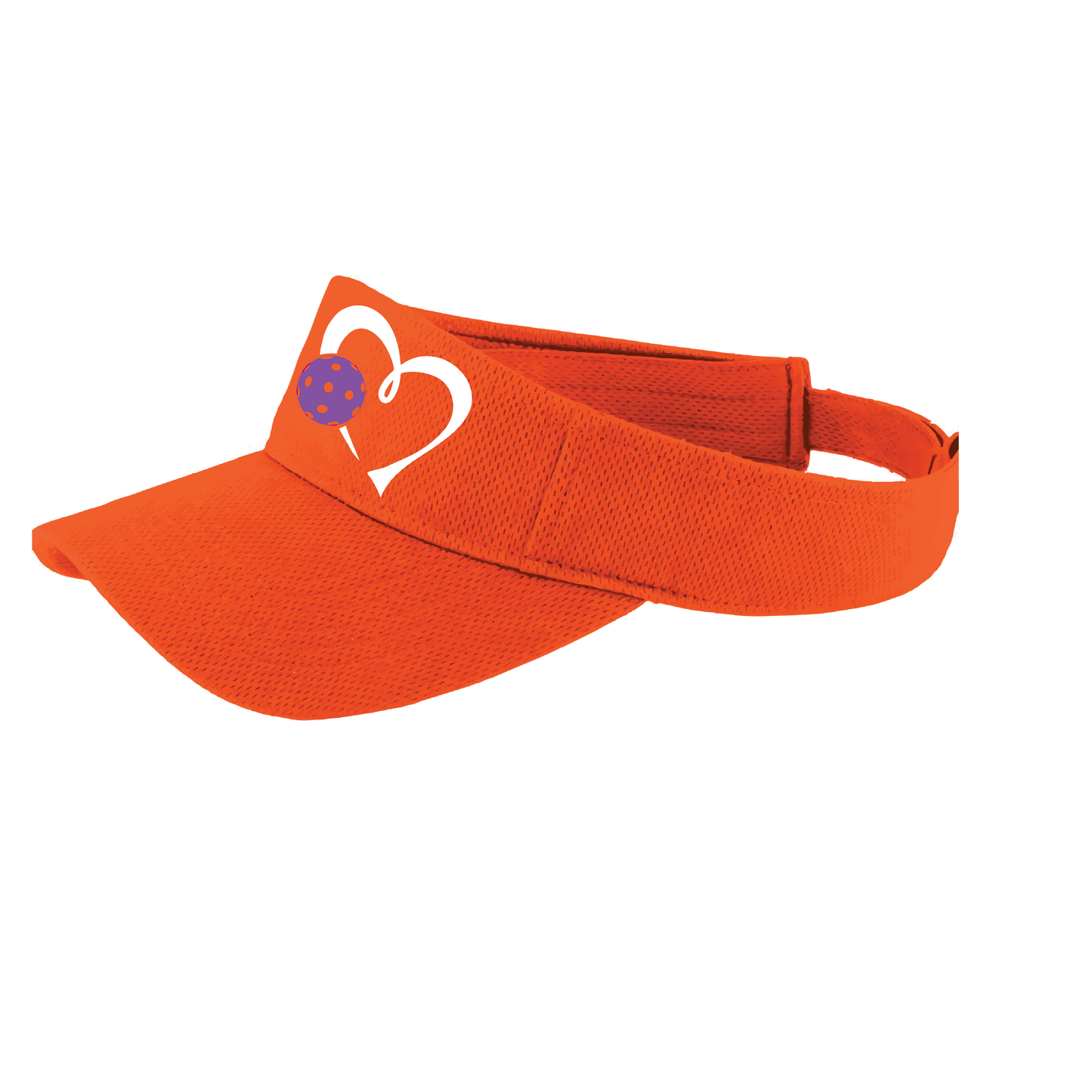 Love Pickleball (Purple) Customizable | Pickleball Visors | Moisture Wicking 100% Polyester