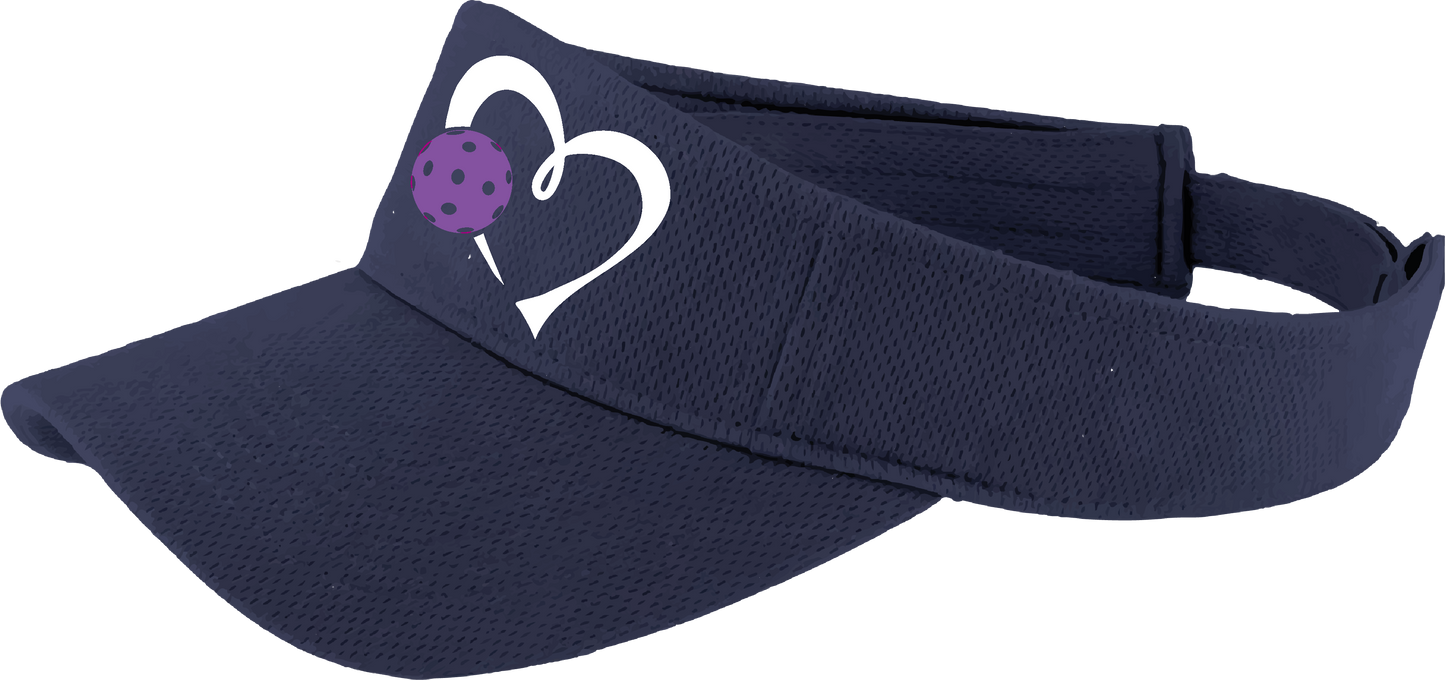 Love Pickleball (Purple) Customizable | Pickleball Visors | Moisture Wicking 100% Polyester