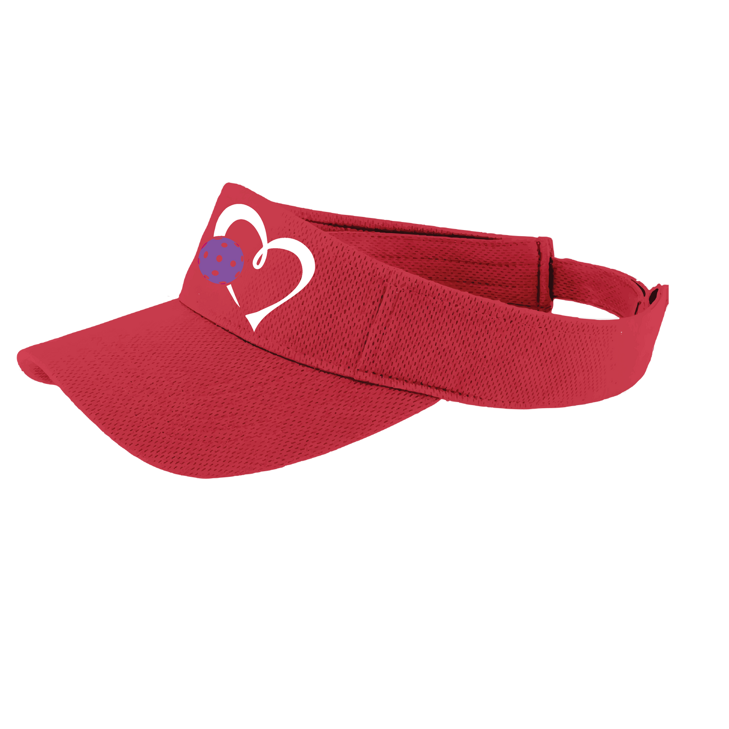 Love Pickleball (Purple) Customizable | Pickleball Visors | Moisture Wicking 100% Polyester