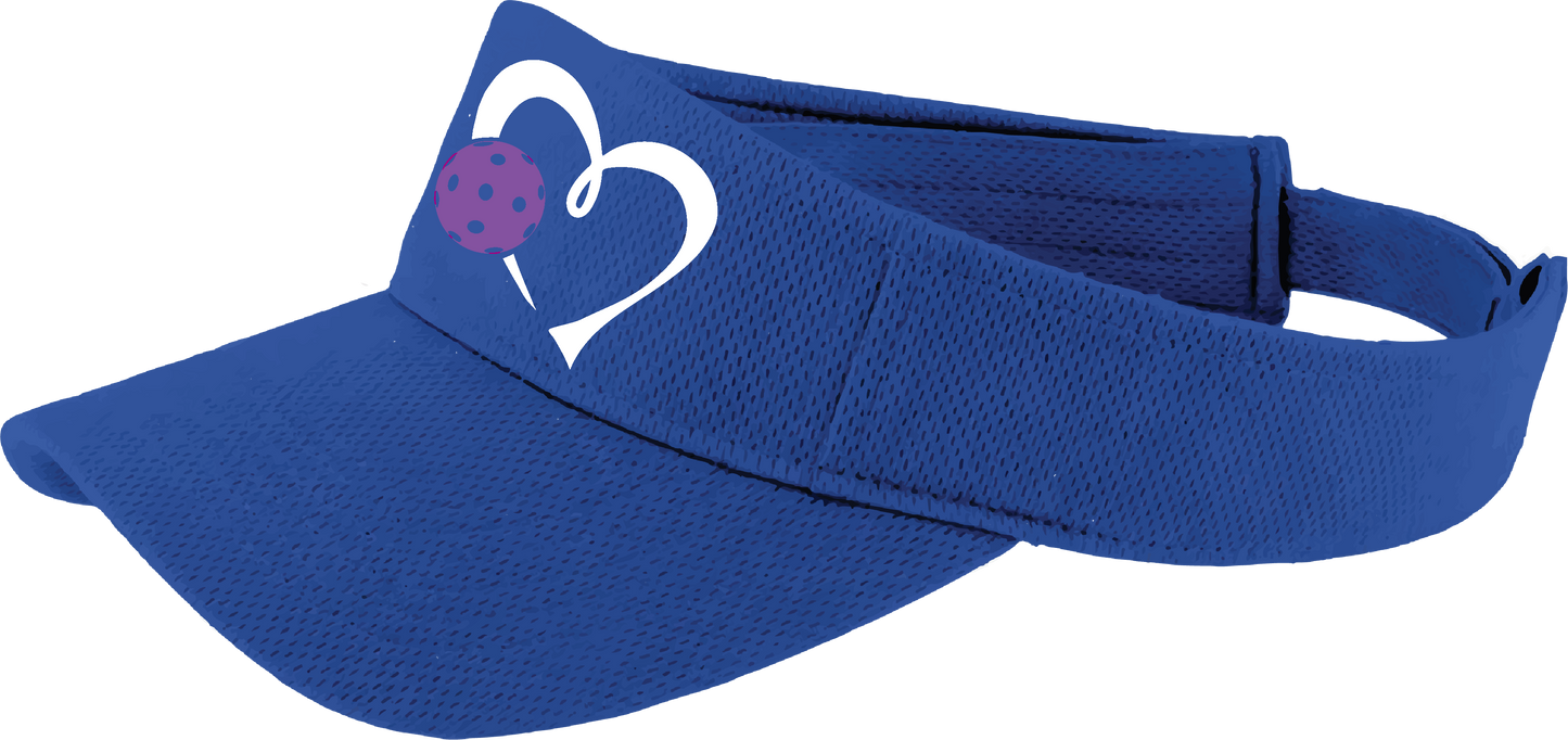 Love Pickleball (Purple) Customizable | Pickleball Visors | Moisture Wicking 100% Polyester