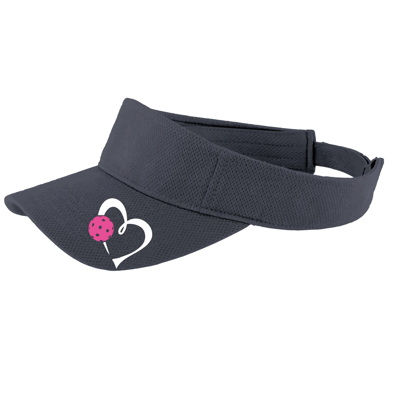 Love Pickleball (Pink) Customizable | Pickleball Visors | Moisture Wicking 100% Polyester