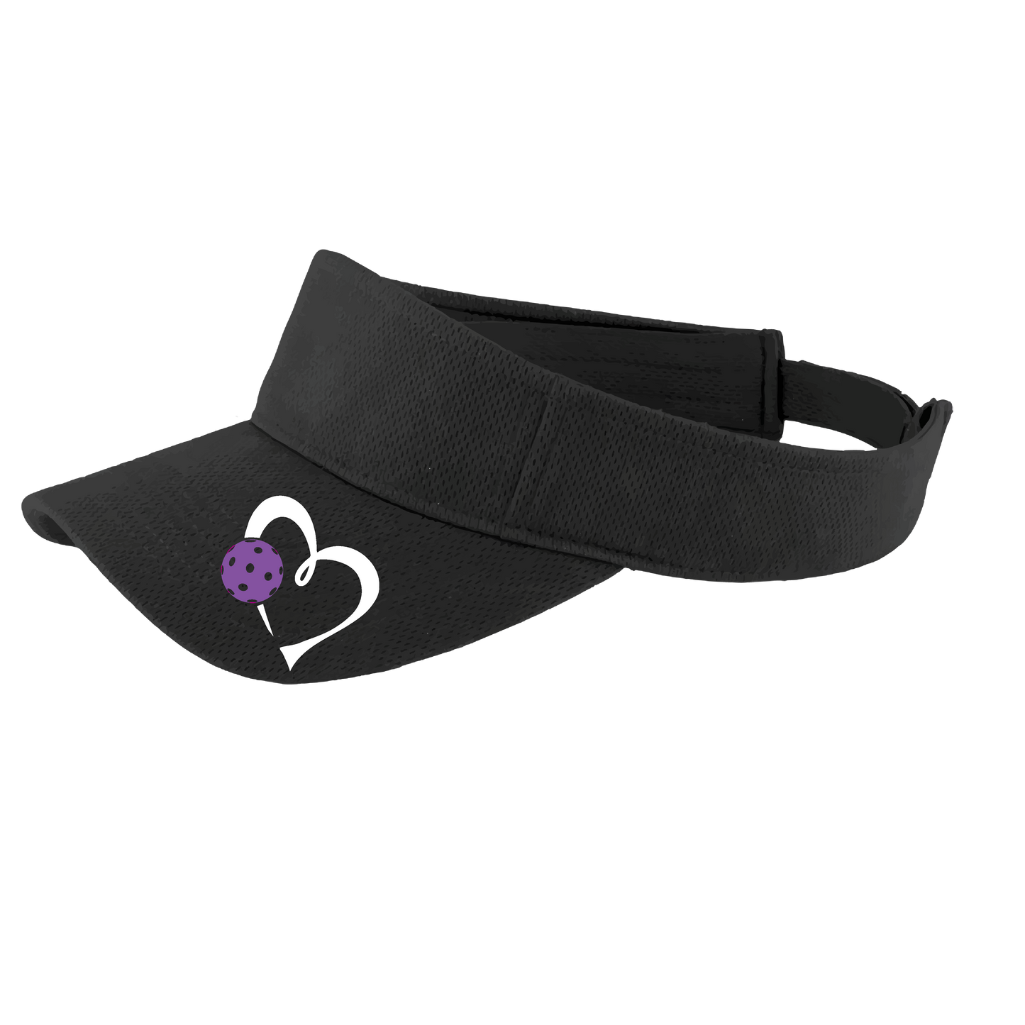 Love Pickleball (Purple) Customizable | Pickleball Visors | Moisture Wicking 100% Polyester