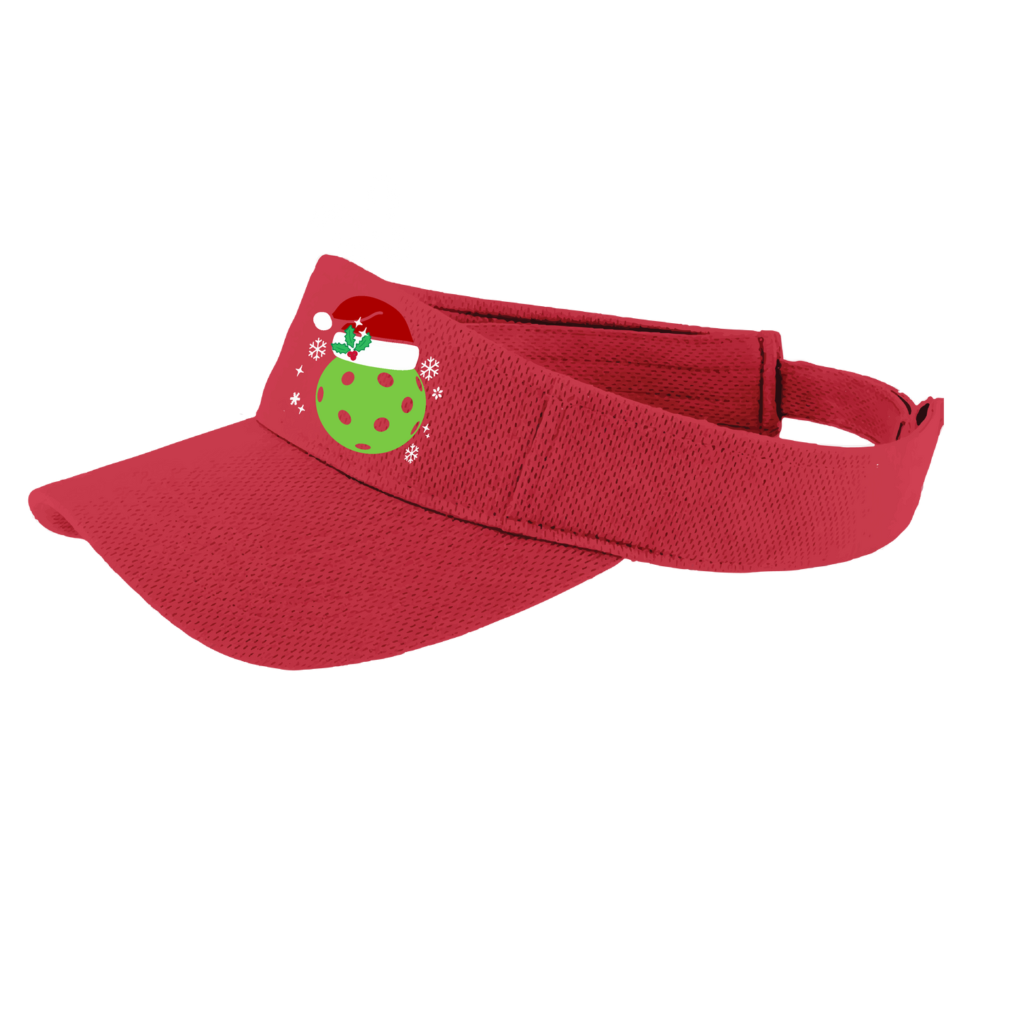 Santa Hat | Pickleball Visors | Moisture Wicking 100% Polyester