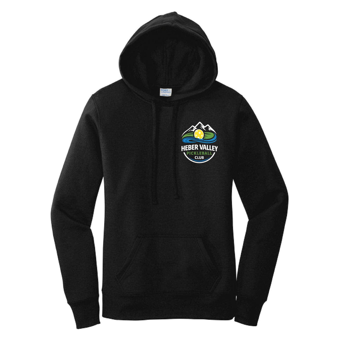 Heber Valley Pickleball Club (Customizable) | Women’s Fitted Hoodie Pickleball Sweatshirt | 50% Cotton 50% Poly Fleece