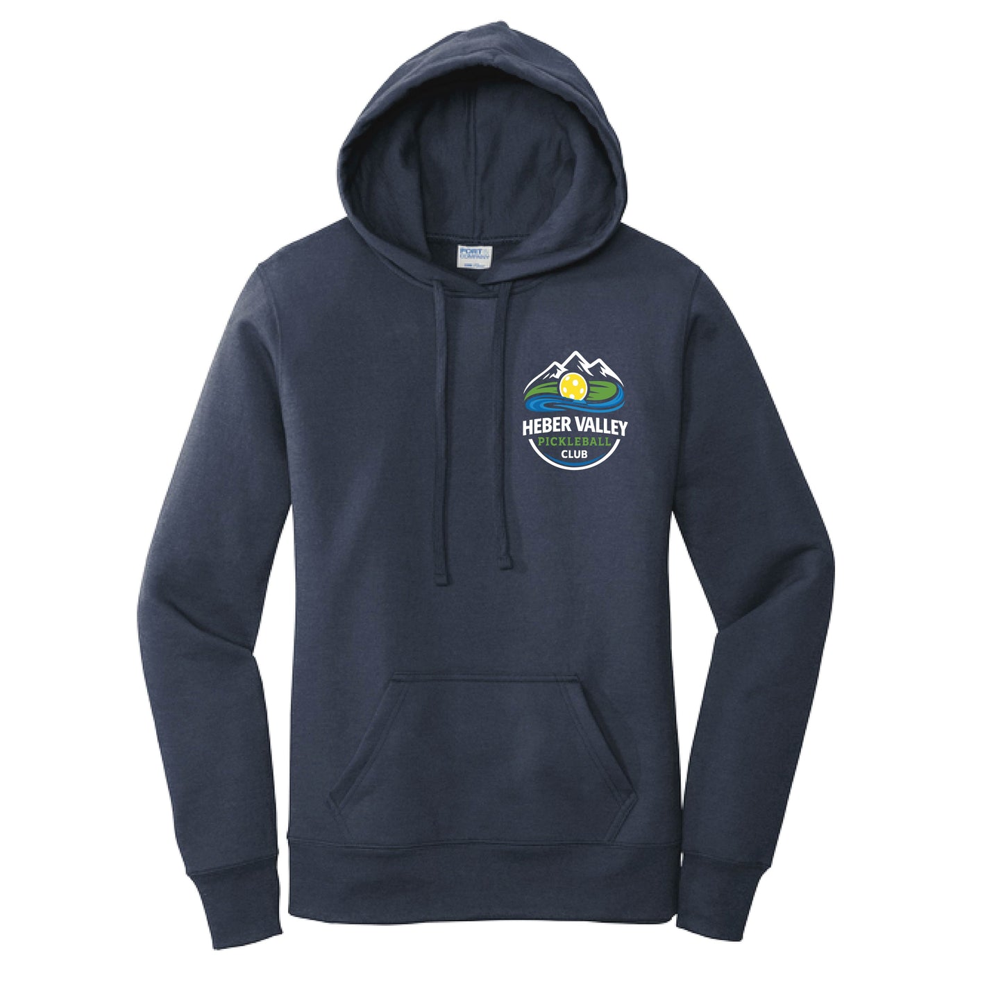 Heber Valley Pickleball Club (Customizable) | Women’s Fitted Hoodie Pickleball Sweatshirt | 50% Cotton 50% Poly Fleece