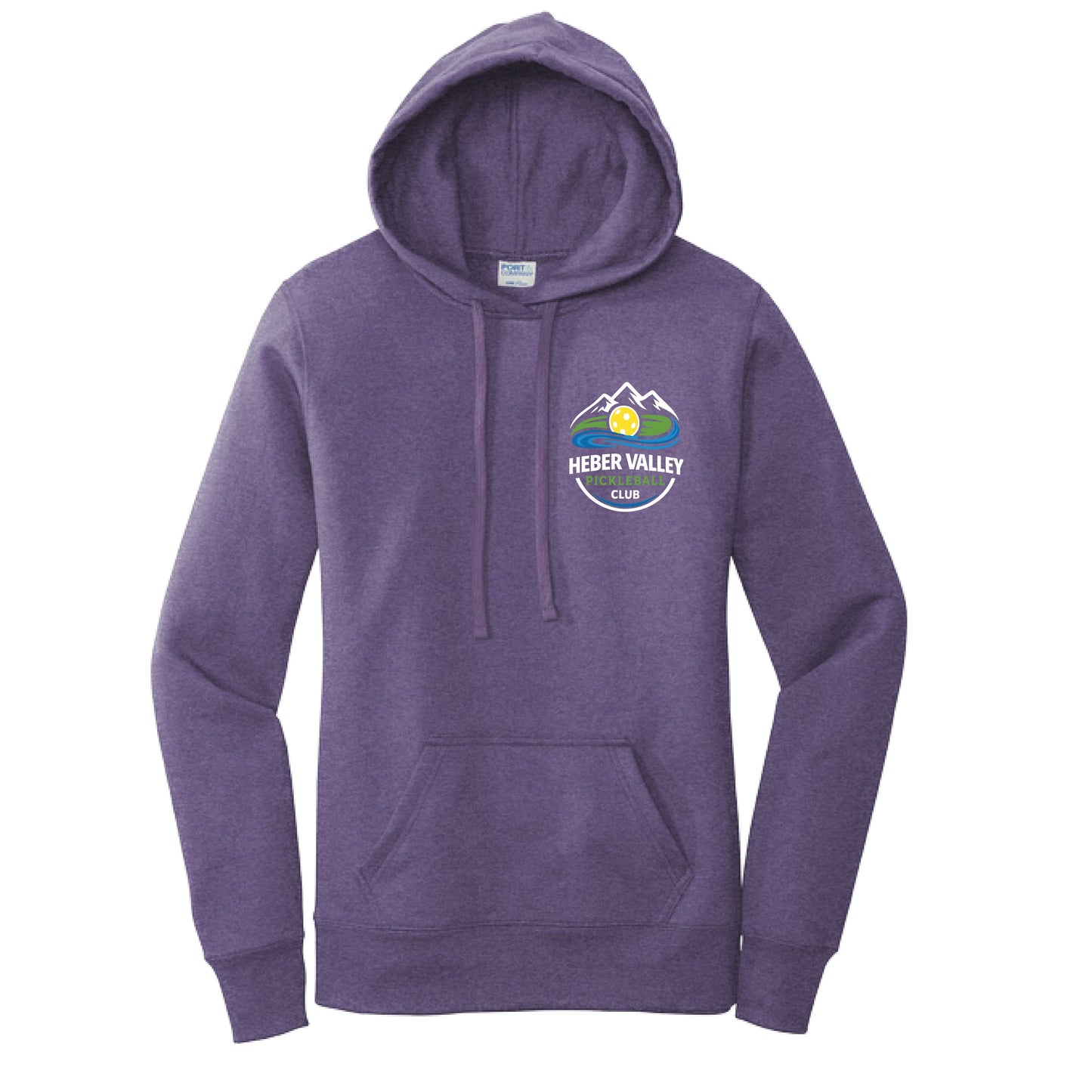 Heber Valley Pickleball Club (Customizable) | Women’s Fitted Hoodie Pickleball Sweatshirt | 50% Cotton 50% Poly Fleece