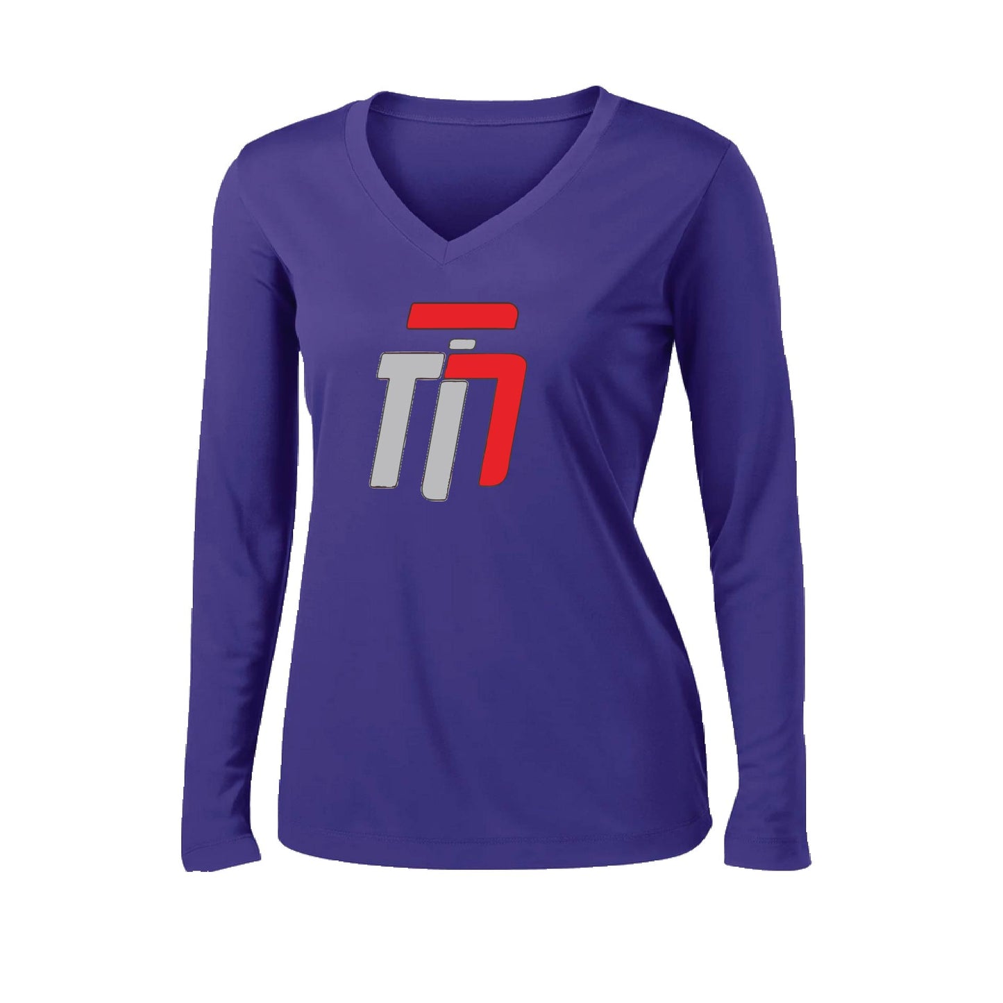 Trumotion | Women’s Long Sleeve V-Neck Karate Performance T-Shirt | 100% Polyester