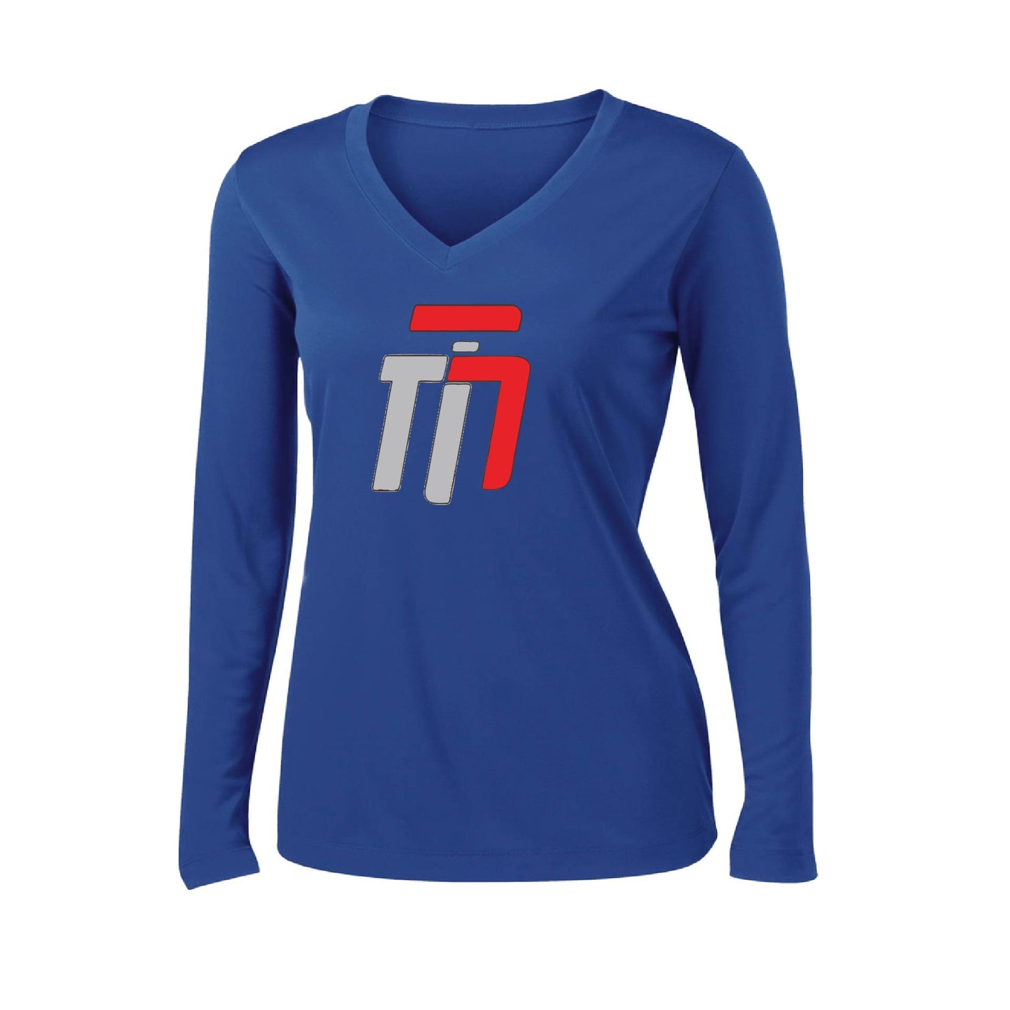 Trumotion | Women’s Long Sleeve V-Neck Karate Performance T-Shirt | 100% Polyester