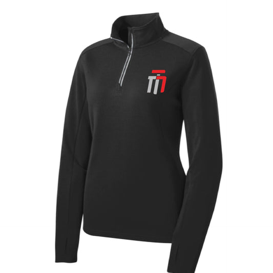 Trumotion  (Pocket) | Women's 1/4 Zip Karate Performance Pullover Shirts | 100% Polyester