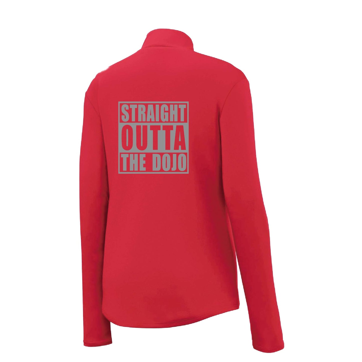 Straight Otta the Dojo | Women's 1/4 Zip Karate Performance Pullover Shirts | 100% Polyester