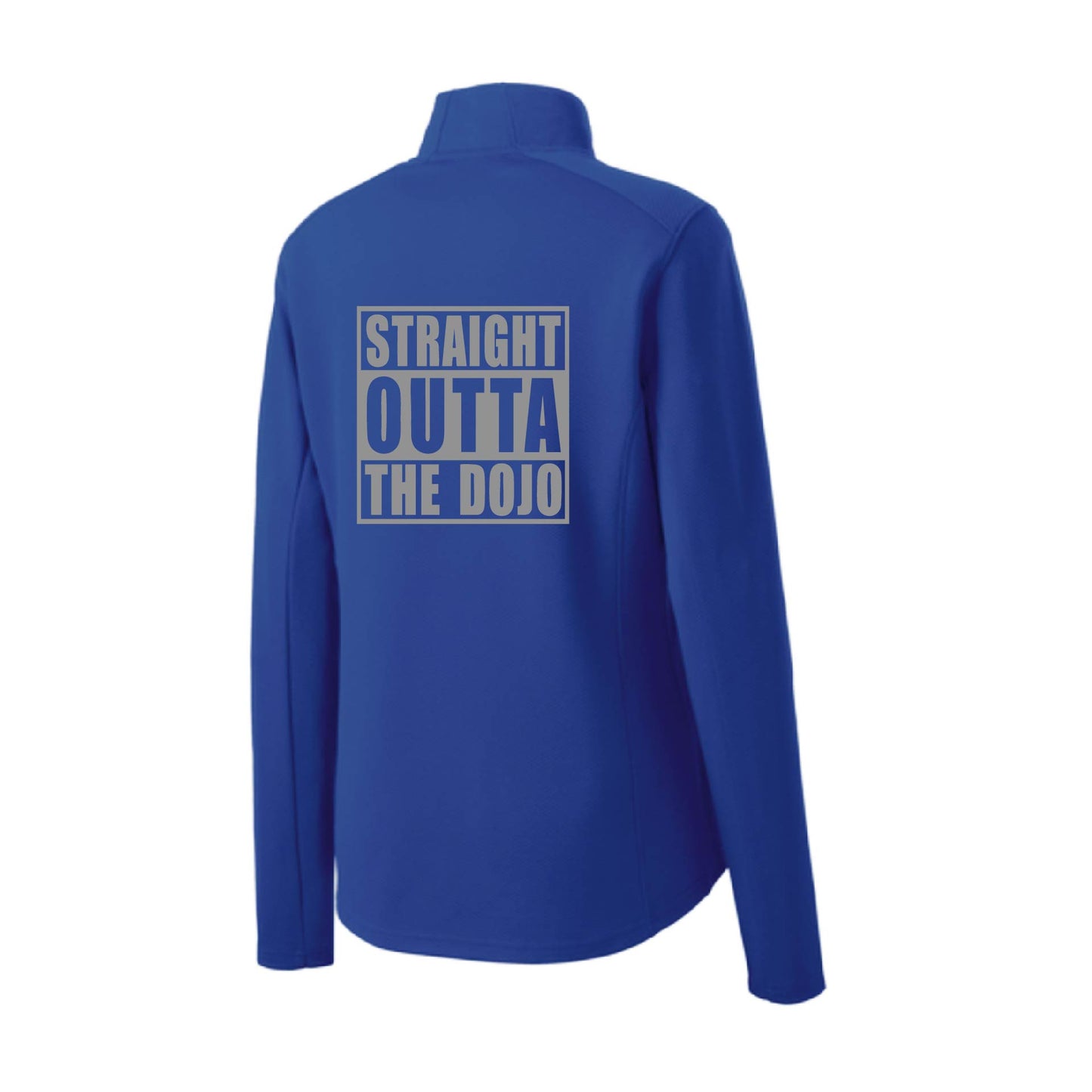 Straight Otta the Dojo | Women's 1/4 Zip Karate Performance Pullover Shirts | 100% Polyester