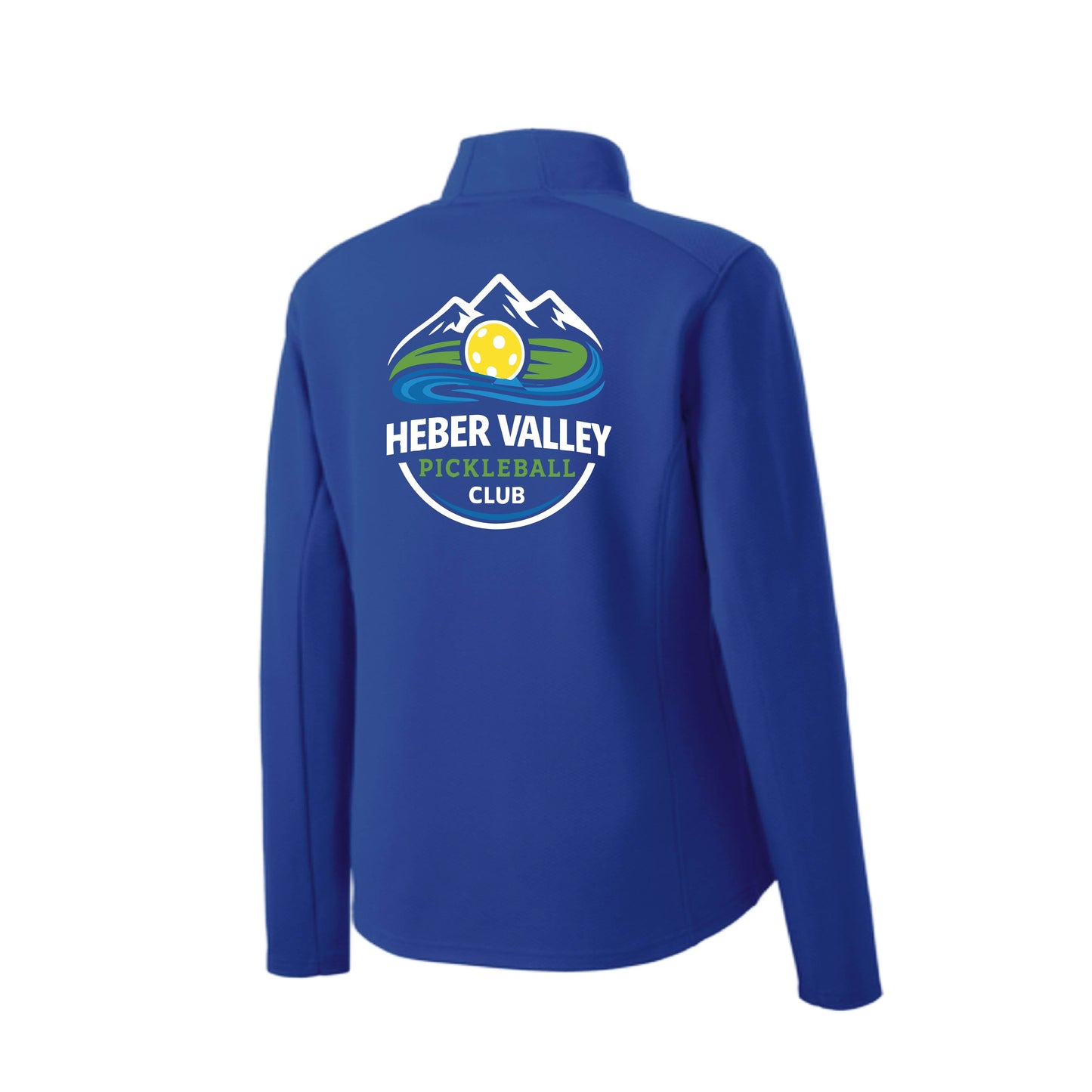 Heber Valley Pickleball Club (Customizable) | Women’s 1/4 Zip Pullover Athletic Performance Shirt | 100% Polyester