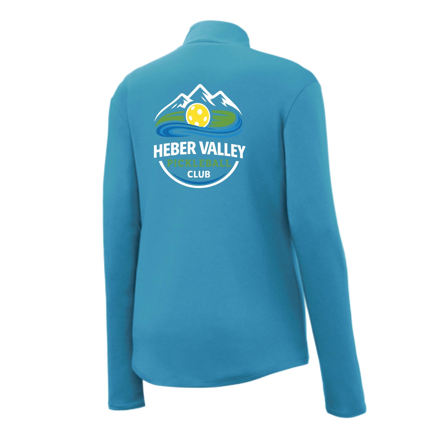 Heber Valley Pickleball Club (Customizable) | Women’s 1/4 Zip Pullover Athletic Performance Shirt | 100% Polyester