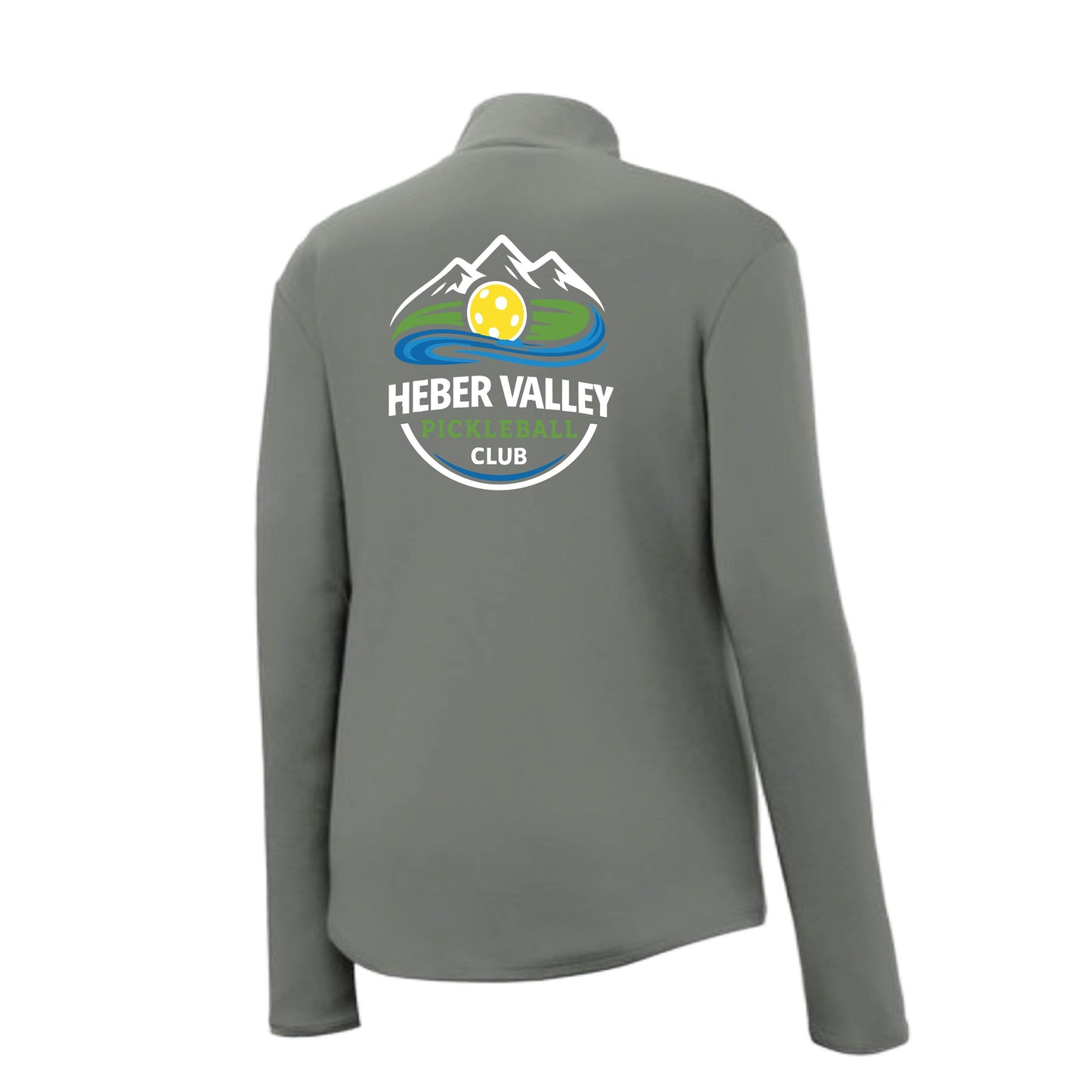 Heber Valley Pickleball Club (Customizable) | Women’s 1/4 Zip Pullover Athletic Performance Shirt | 100% Polyester